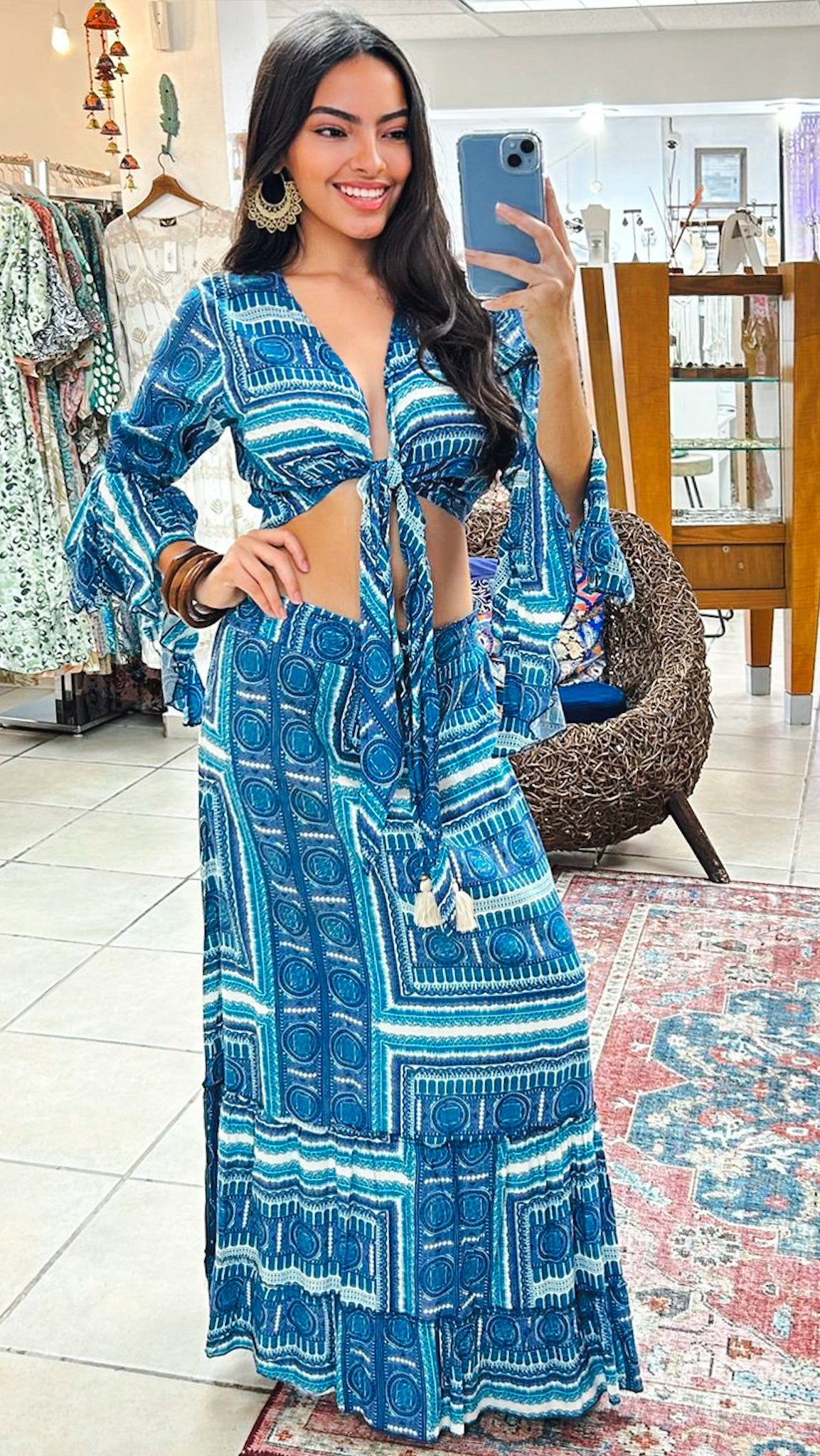 Hippie Top & Skirt Set