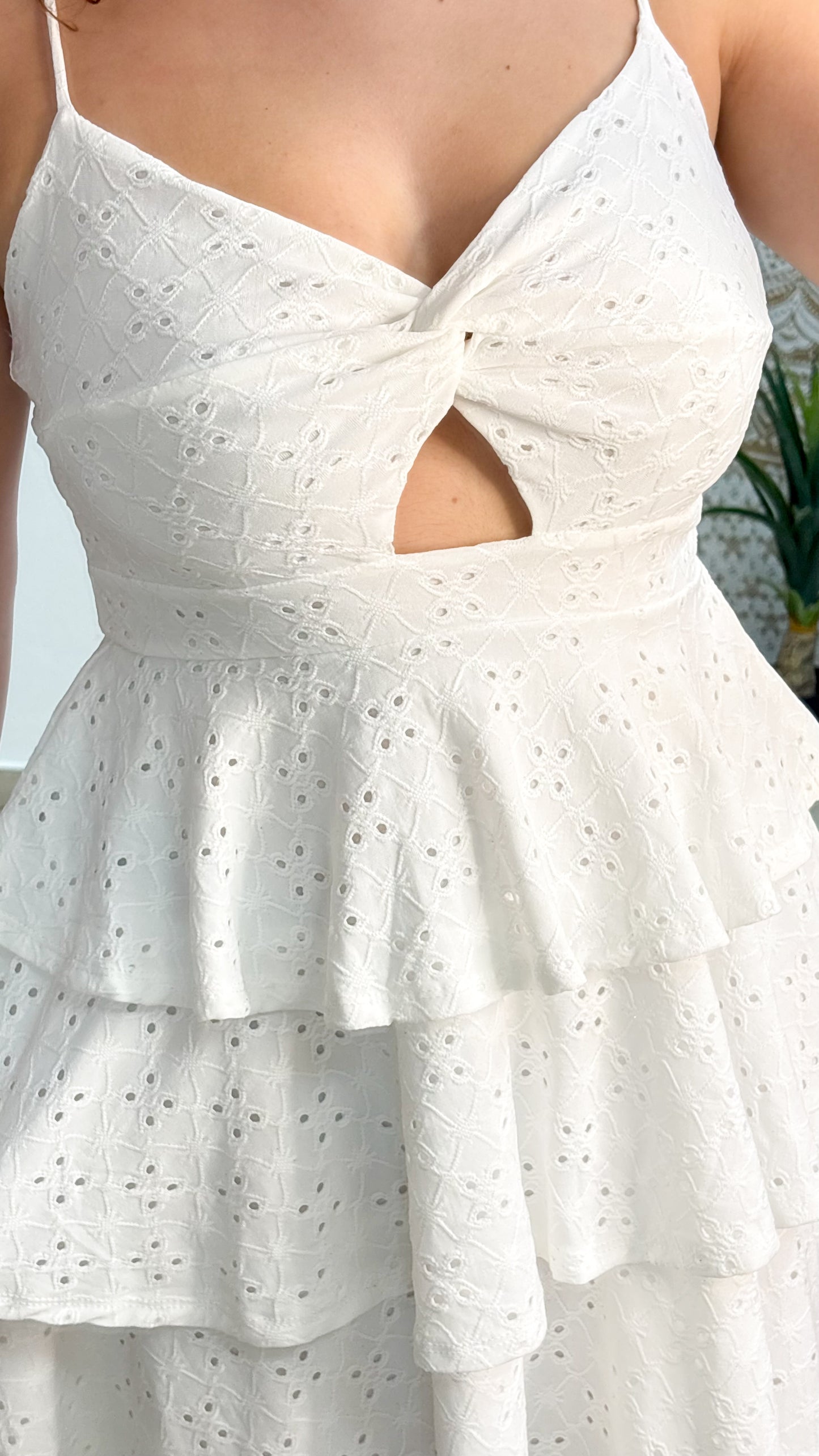 Daisey Short Dress- White