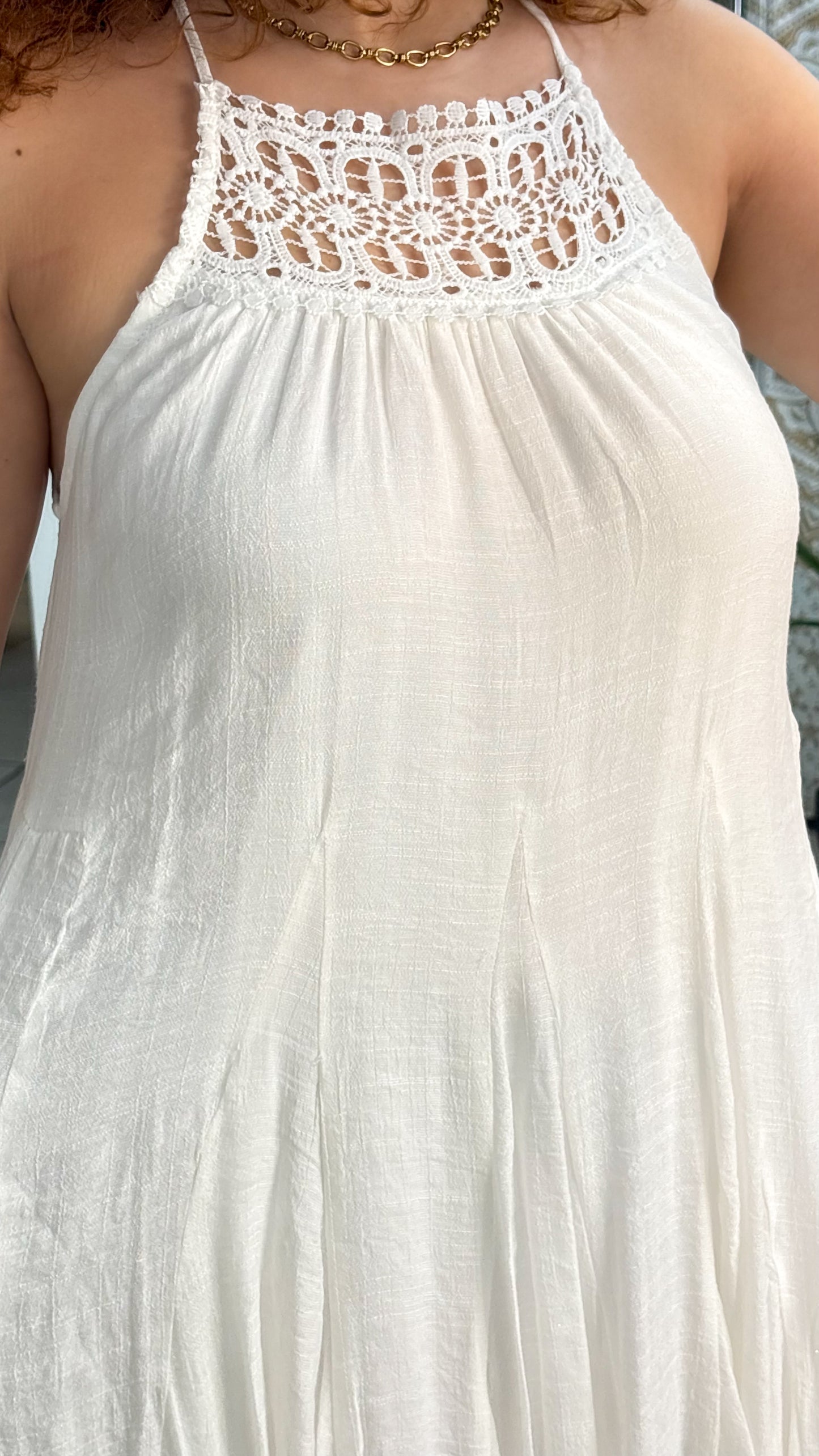Makayla Short Dress- White