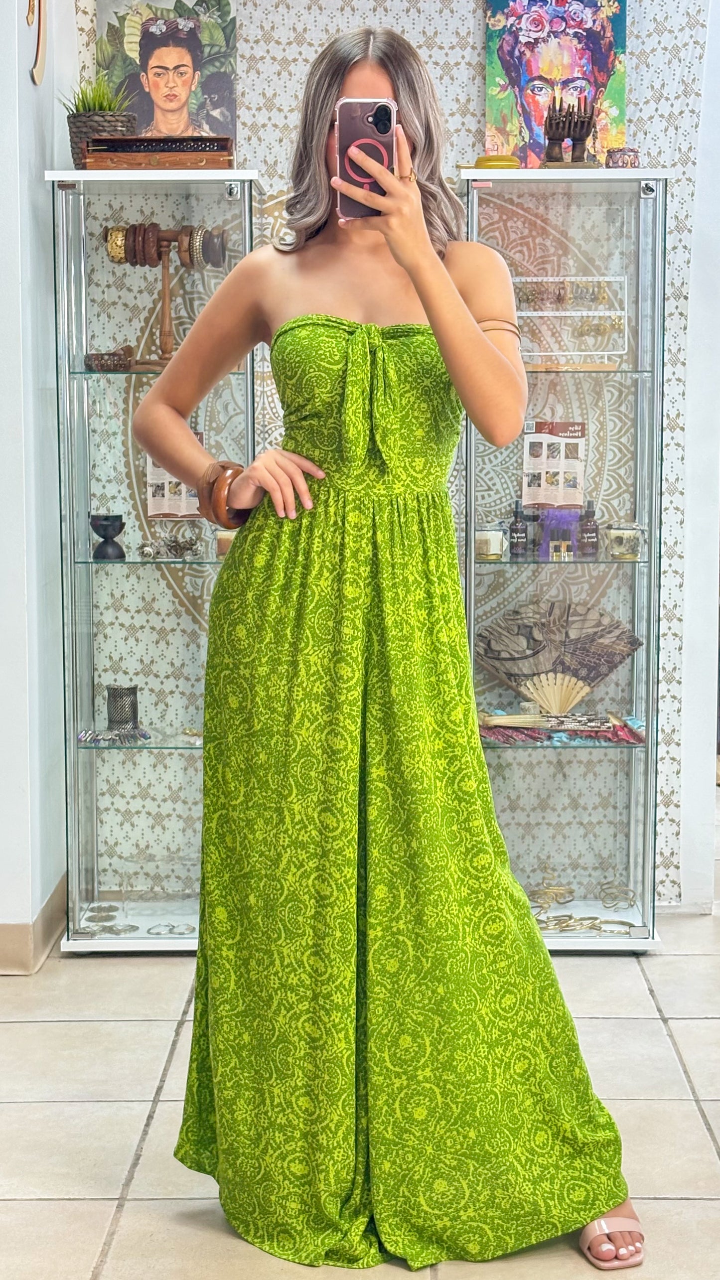 Frances Jumpsuit- Green