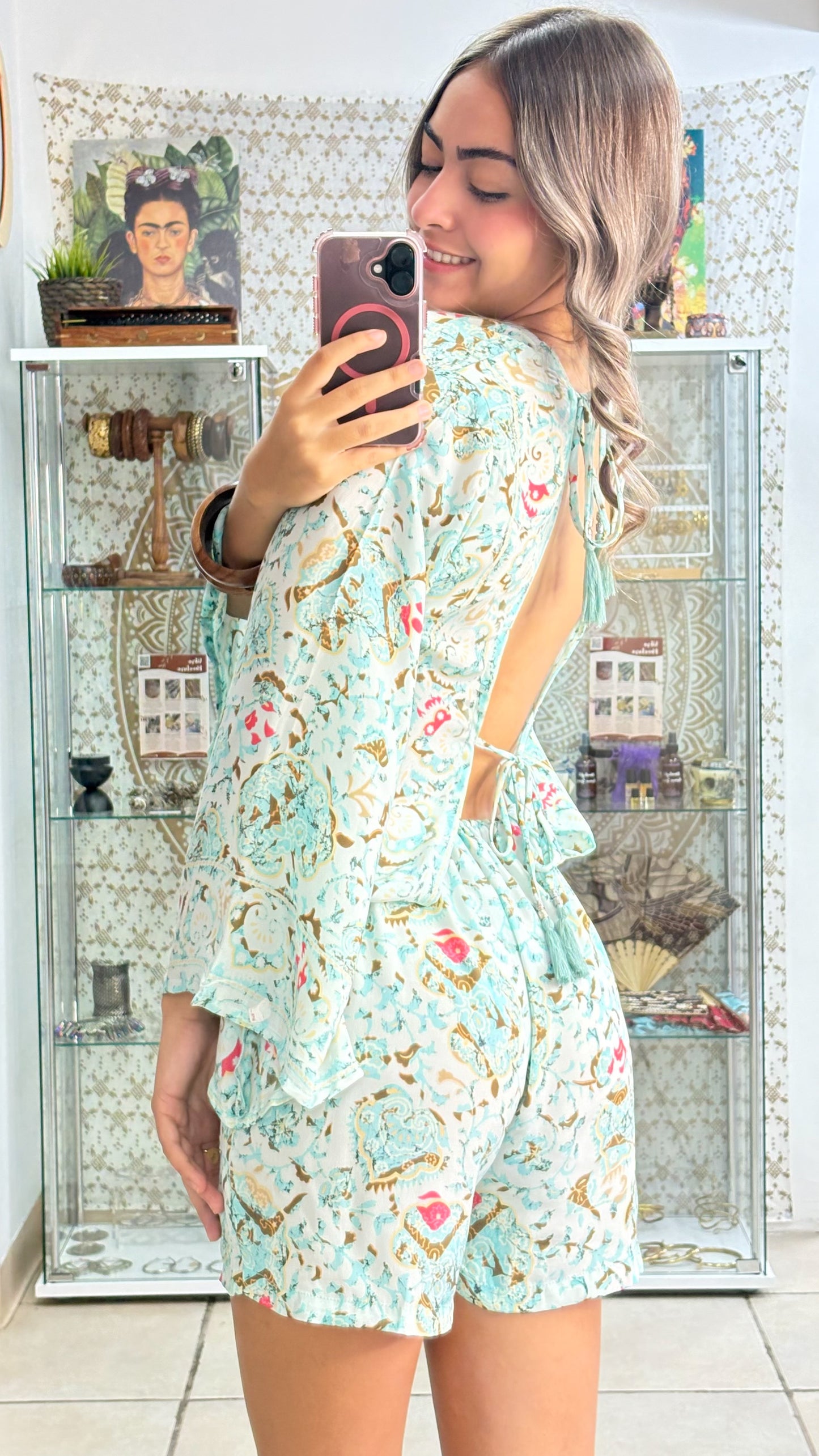 Nalani Romper-Turquesa