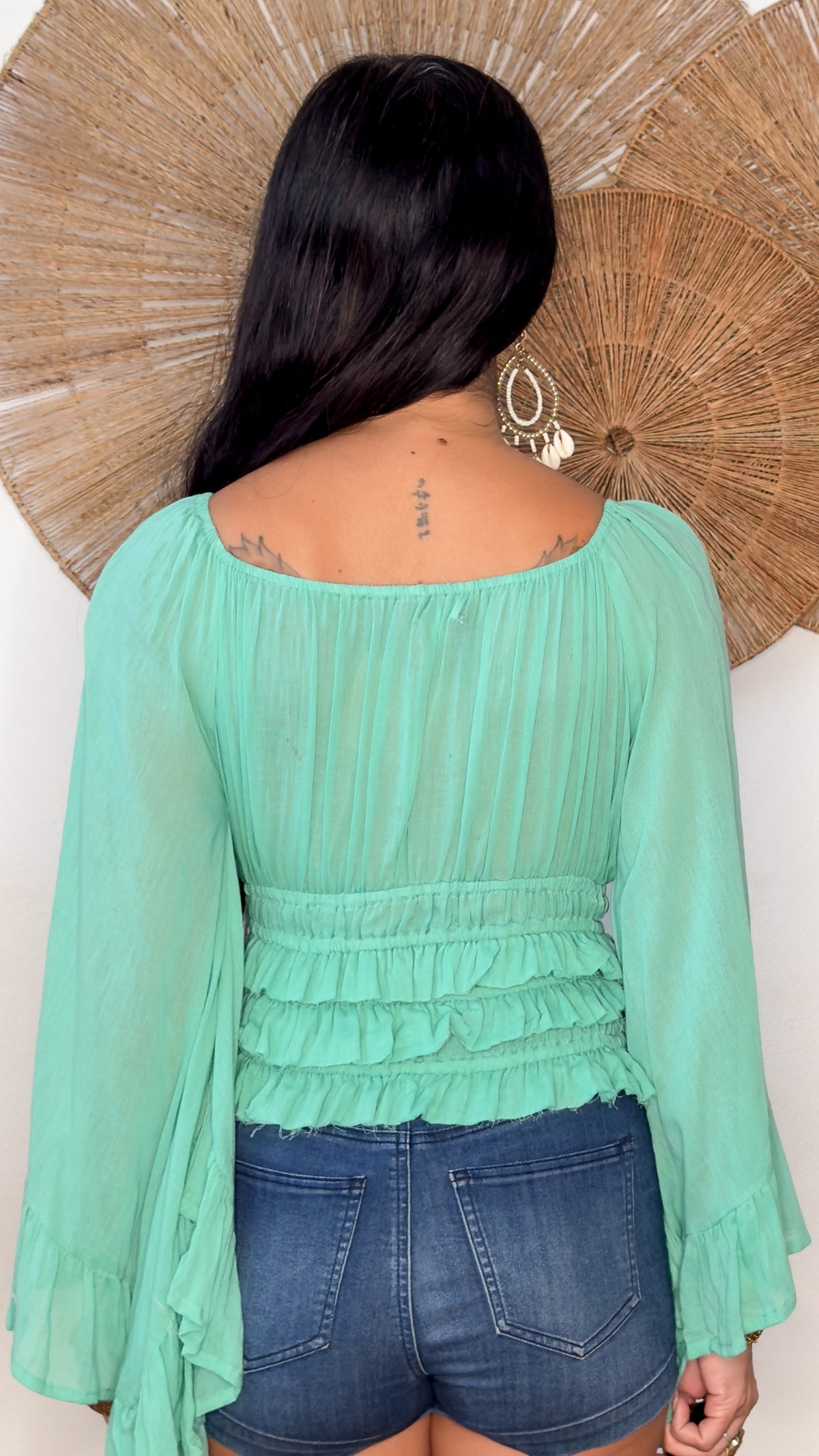 Canela Top- Turquoise