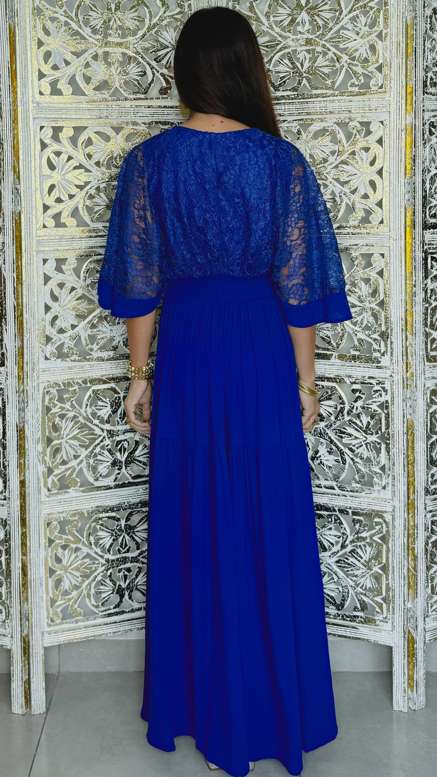Astraea Maxi Dress- Blue
