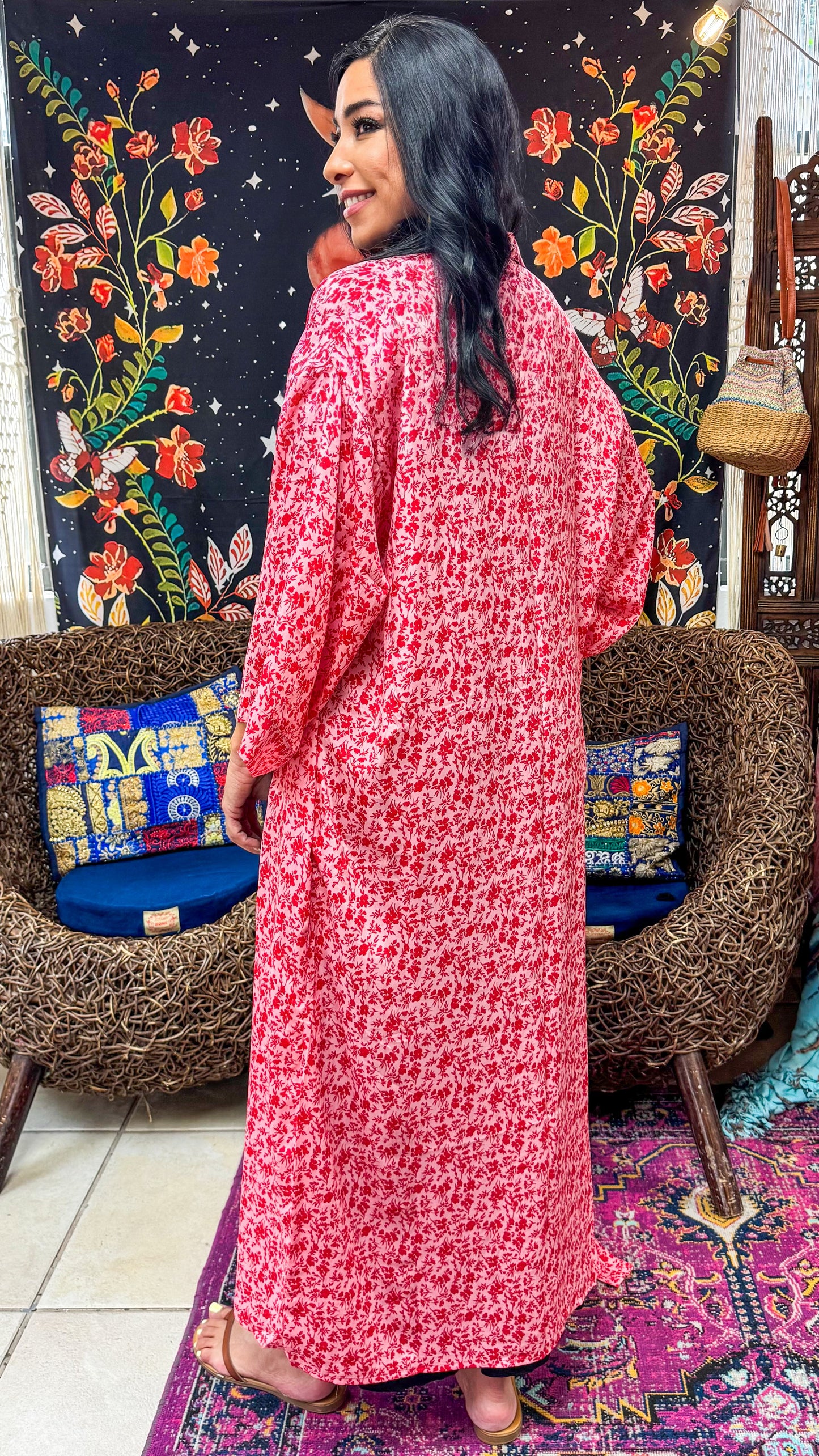 Boho Long Kimono
