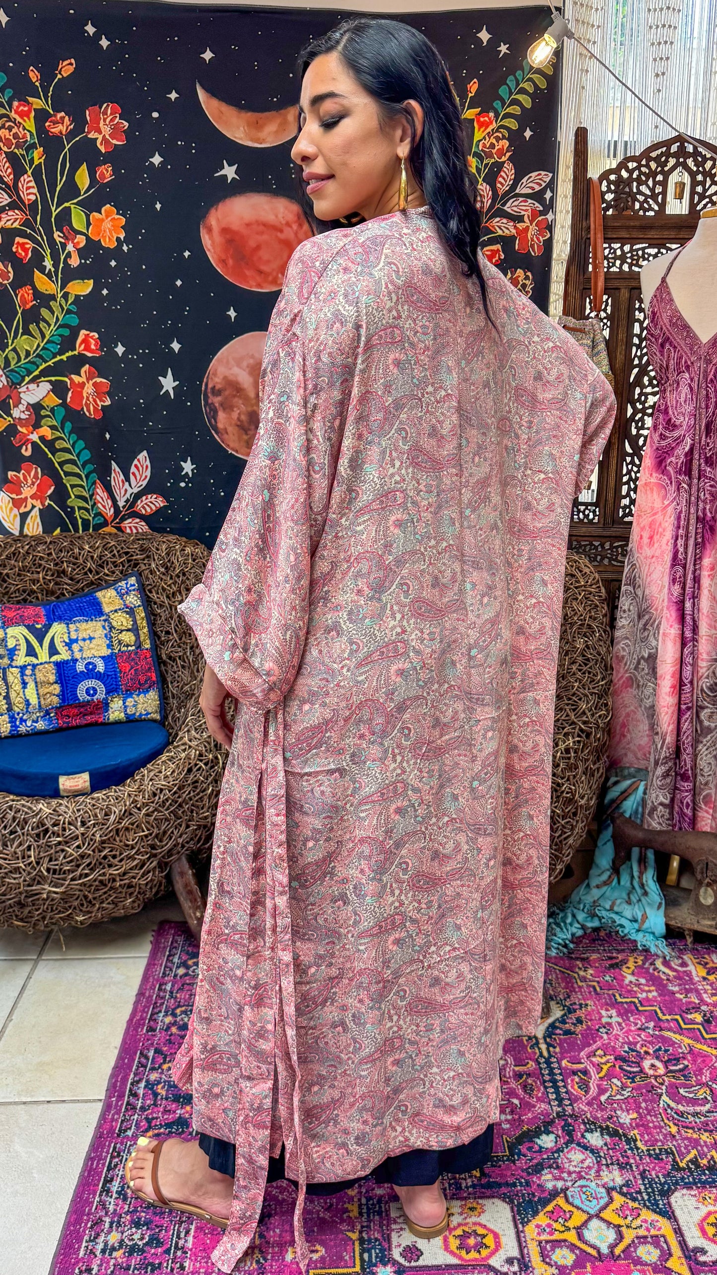 Boho Long Kimono