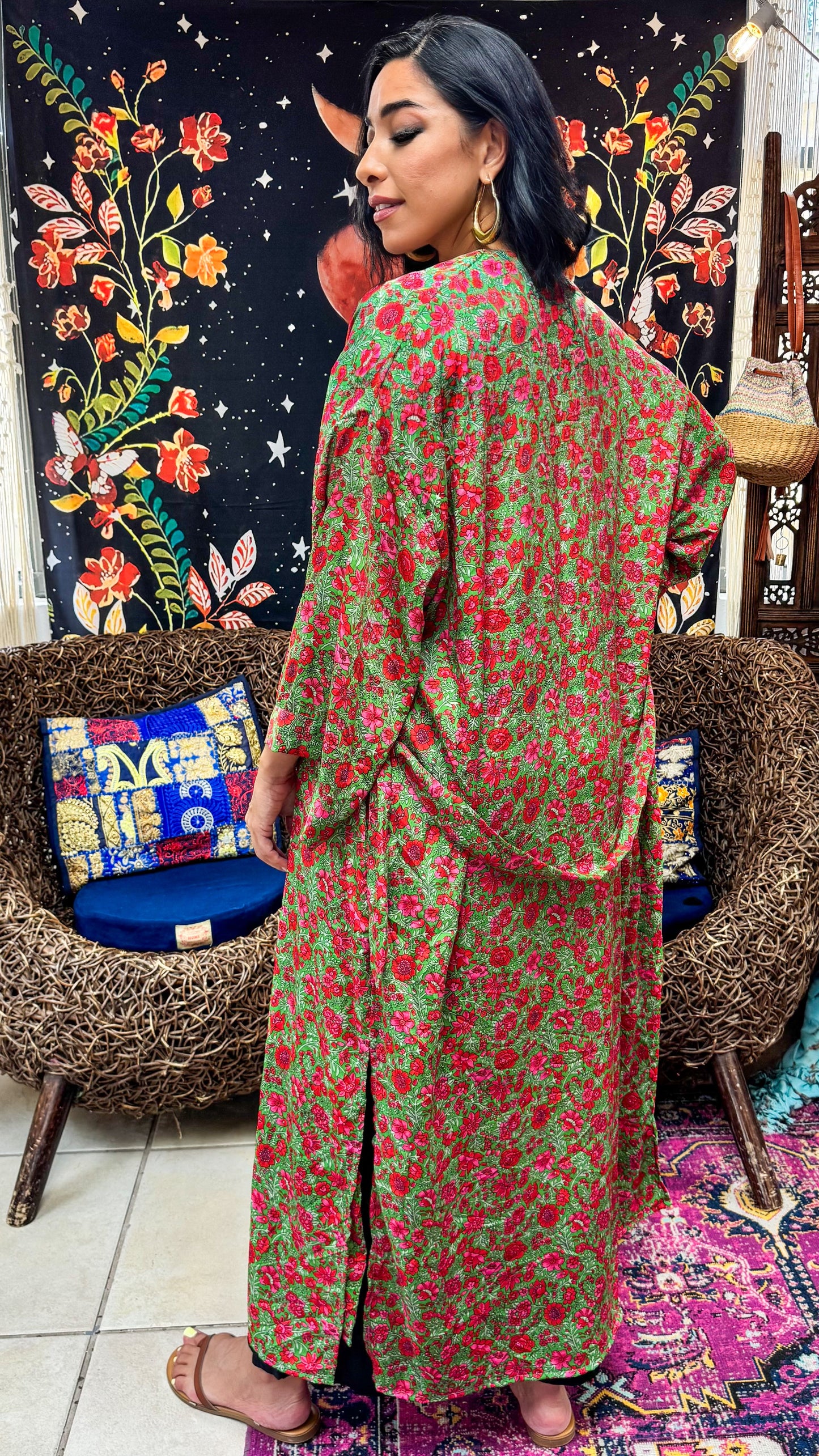 Boho Long Kimono