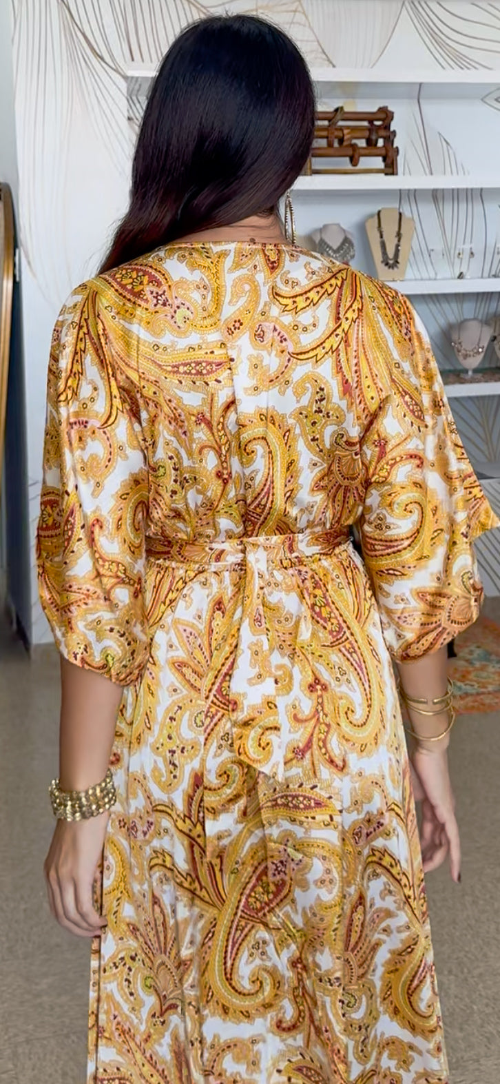 Delilah Maxi Dress- Gold