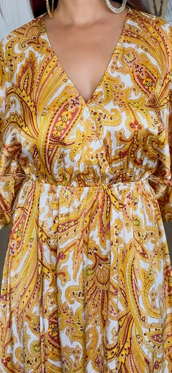 Delilah Maxi Dress- Gold