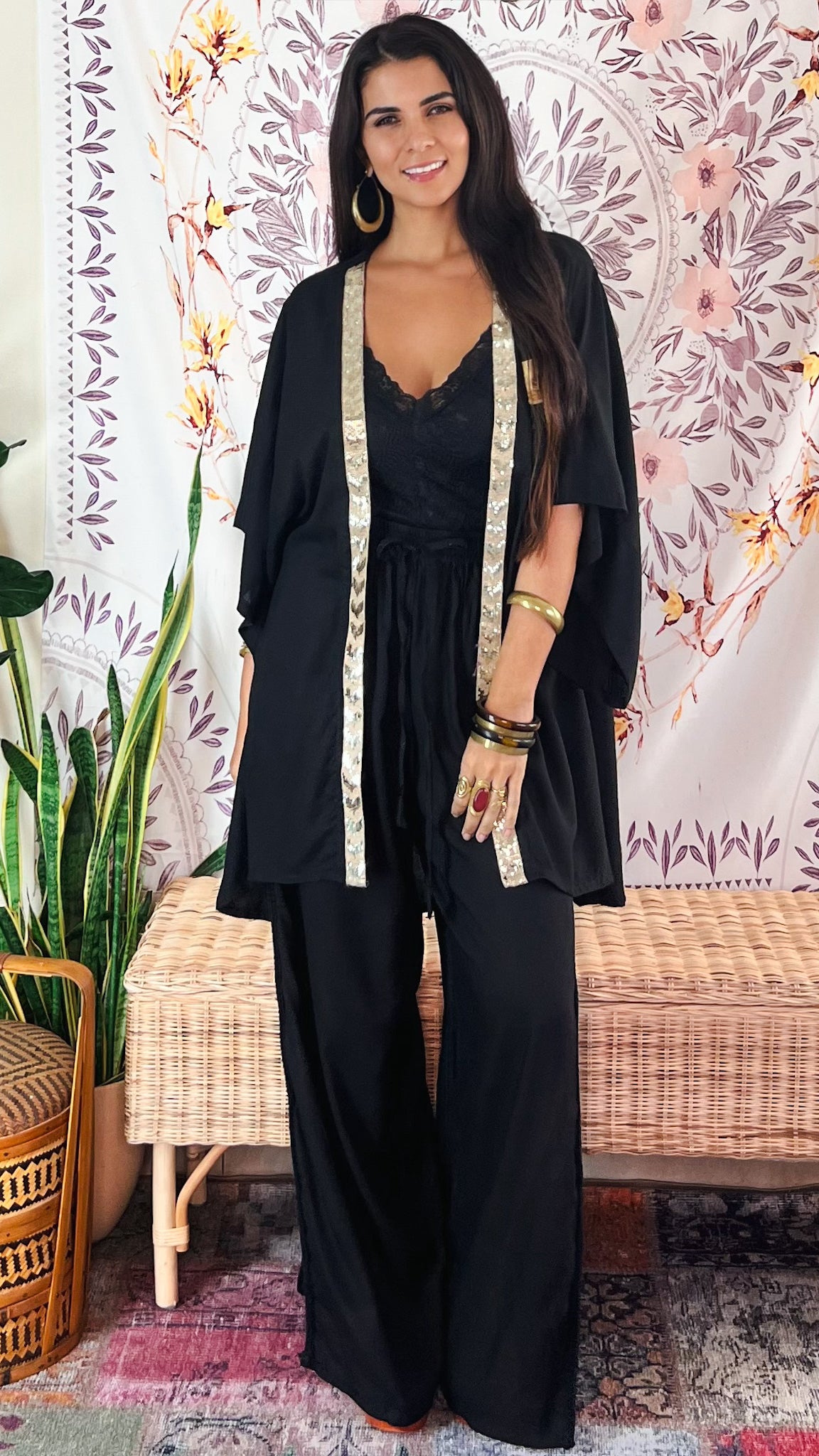 Savanera Kimono- Black