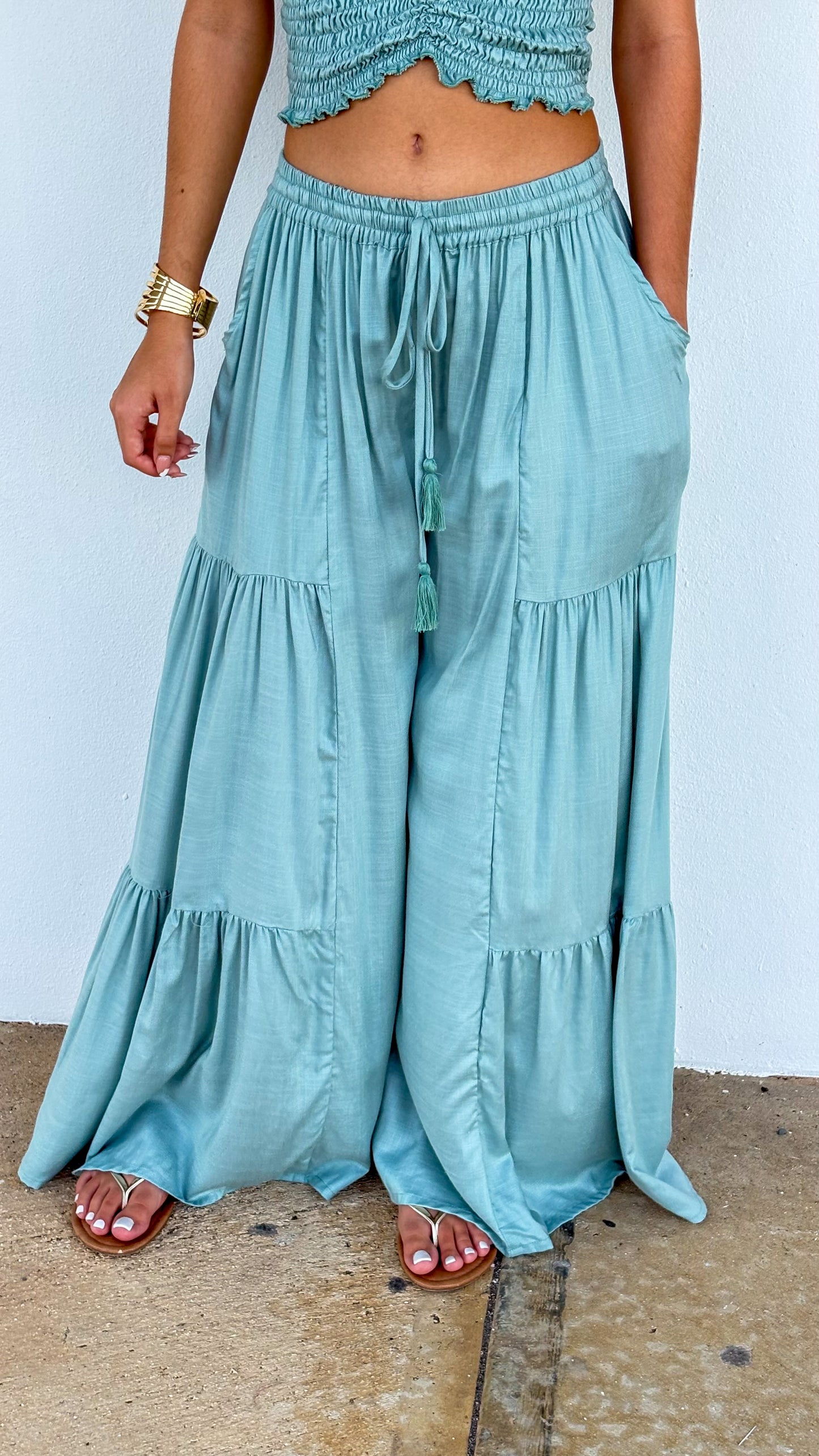 Sasha Pant- Blue Sage