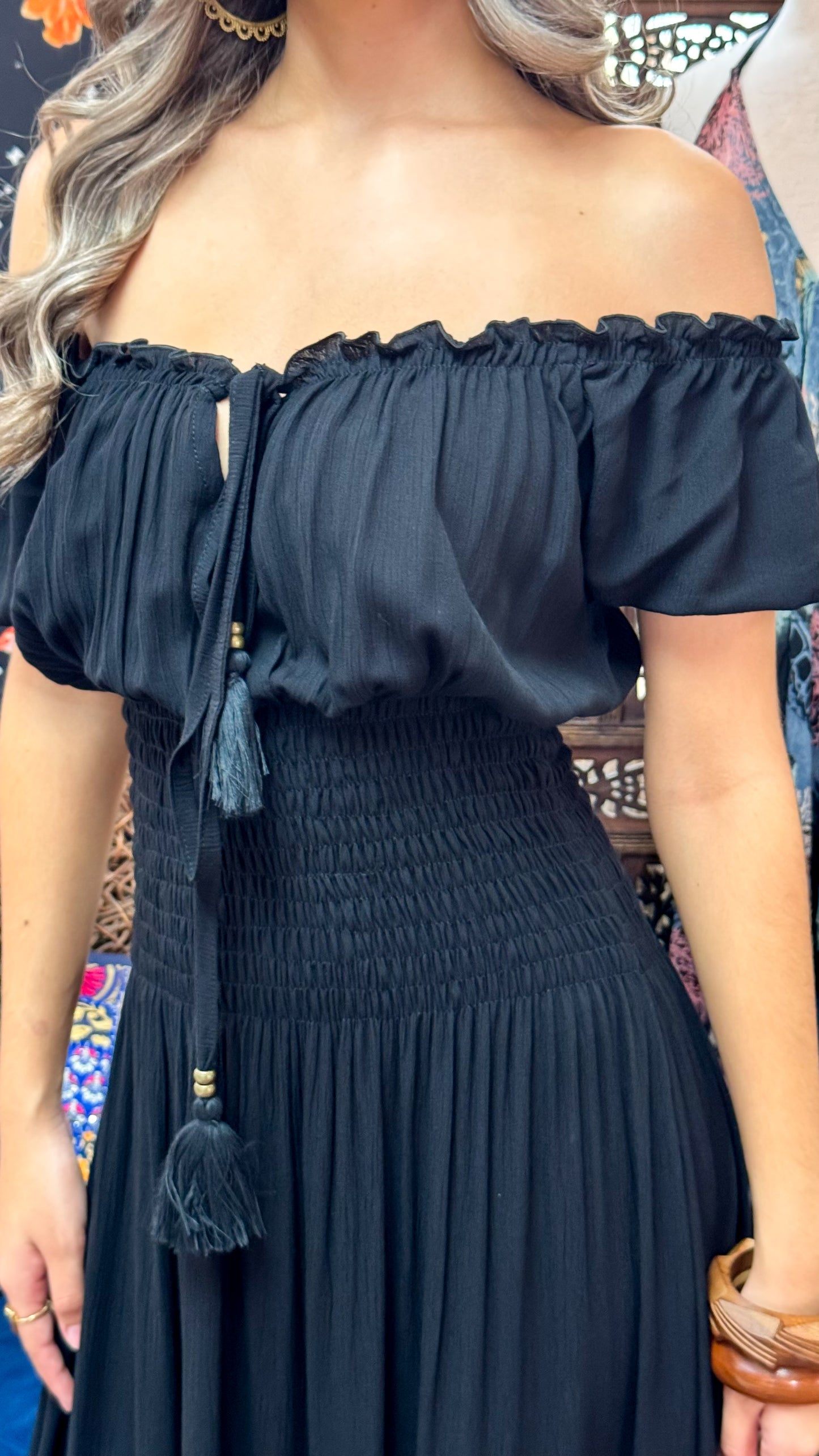 Anna Maxi Dress- Black