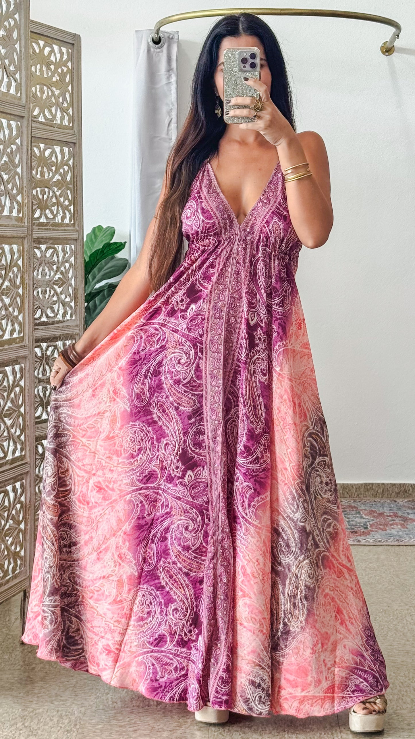Lalita Maxi Dress- Pink