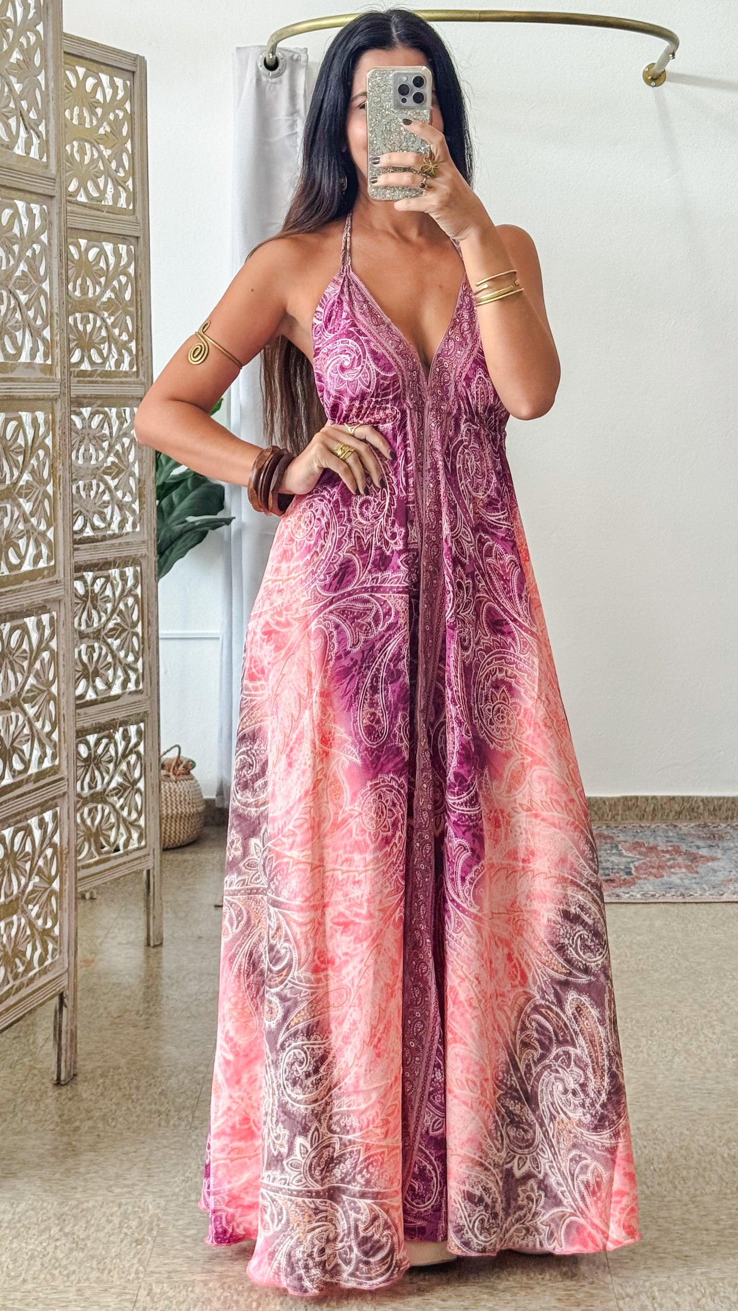 Lalita Maxi Dress- Pink