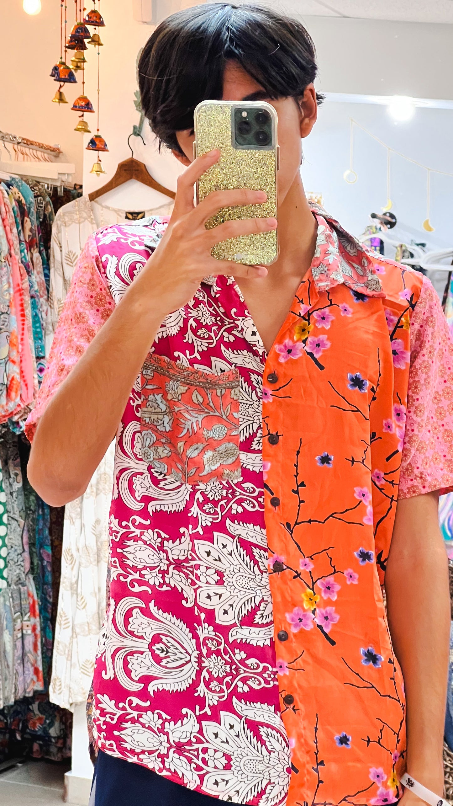 Patchwork Shirt- Small