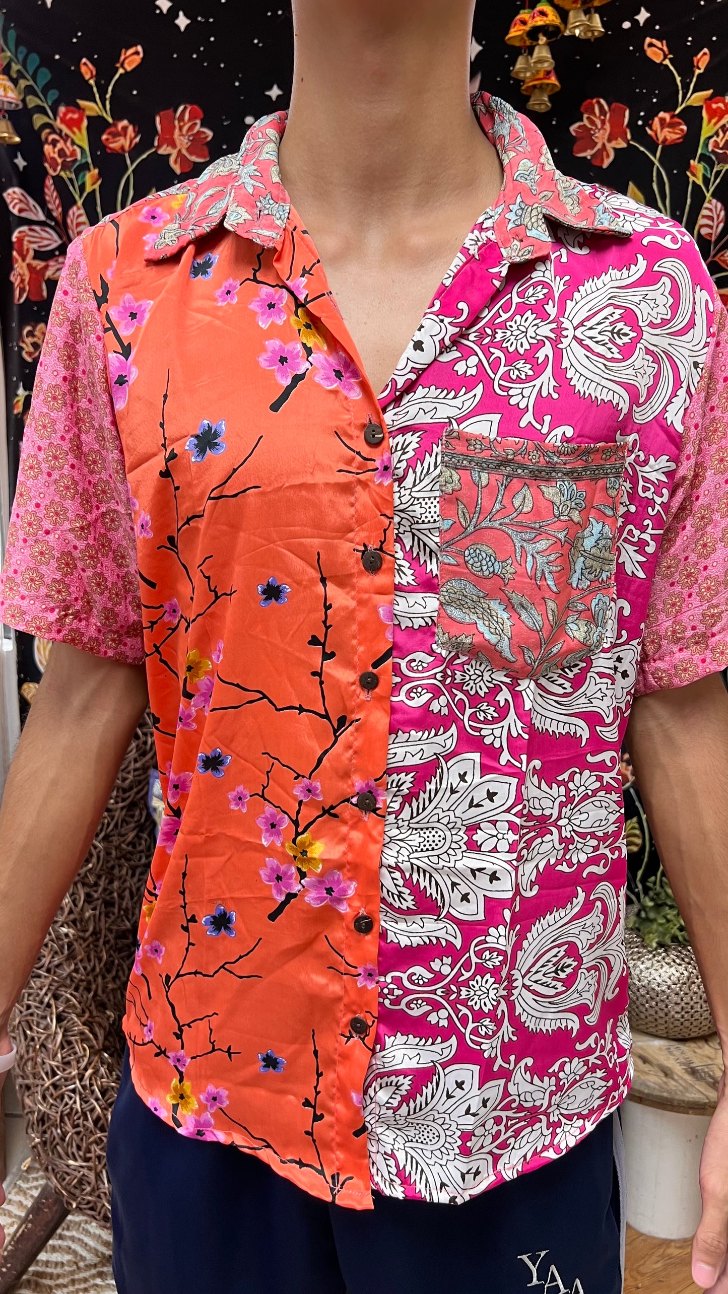 Patchwork Shirt- Small