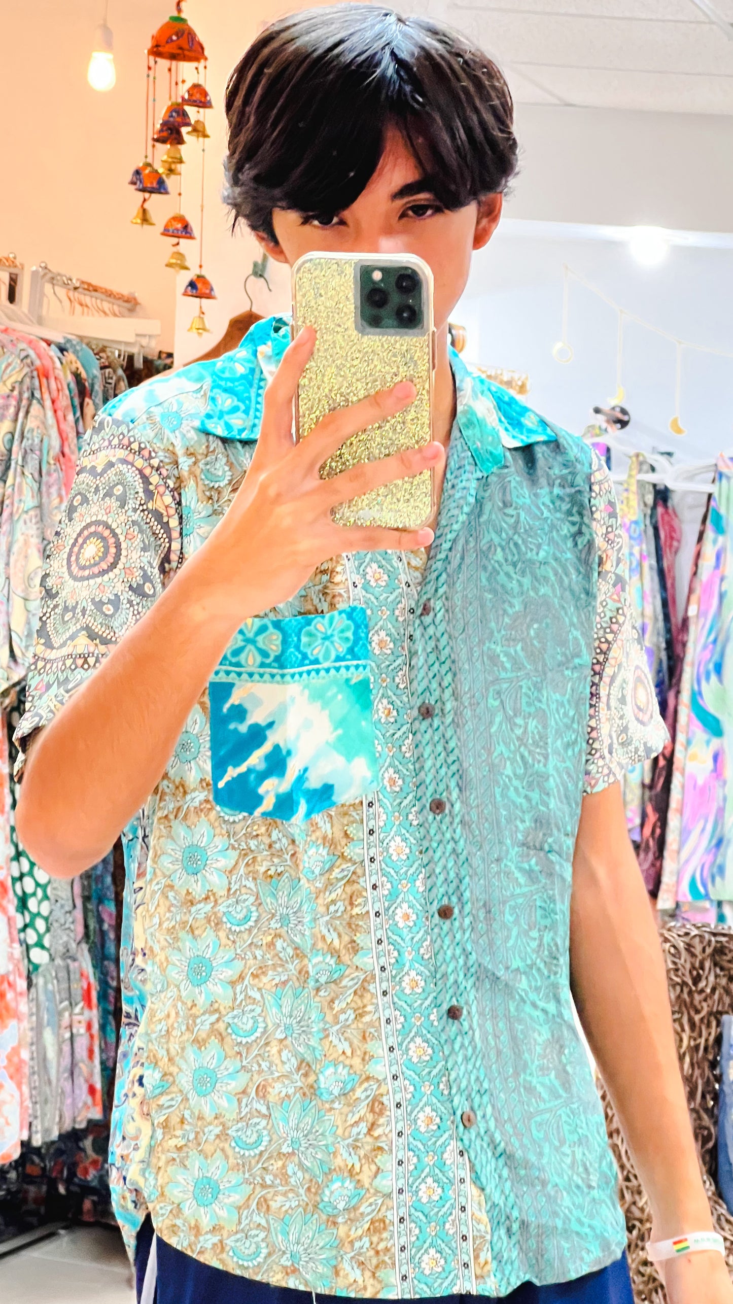 Patchwork Shirt- Small