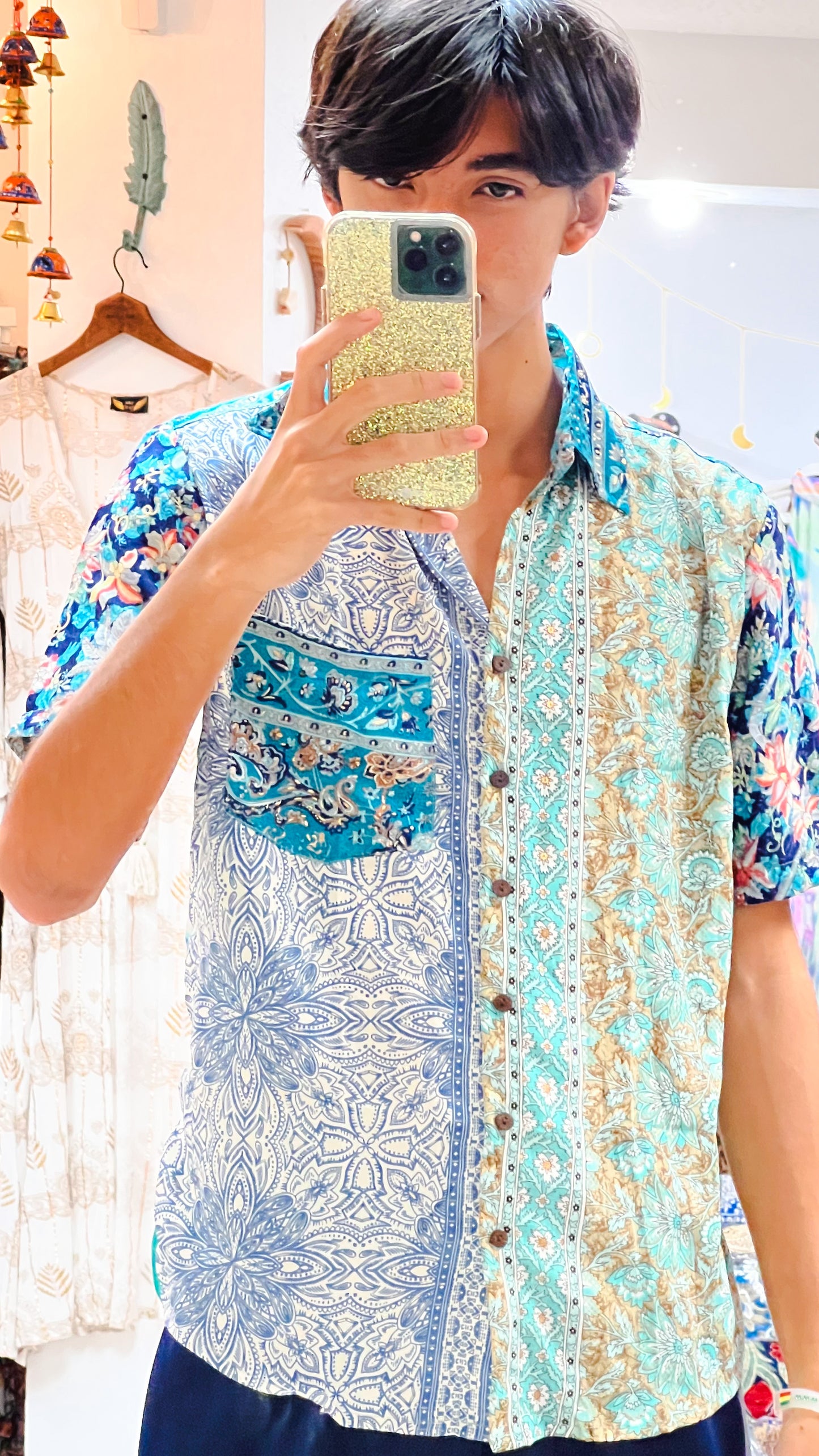 Patchwork Shirt- Small