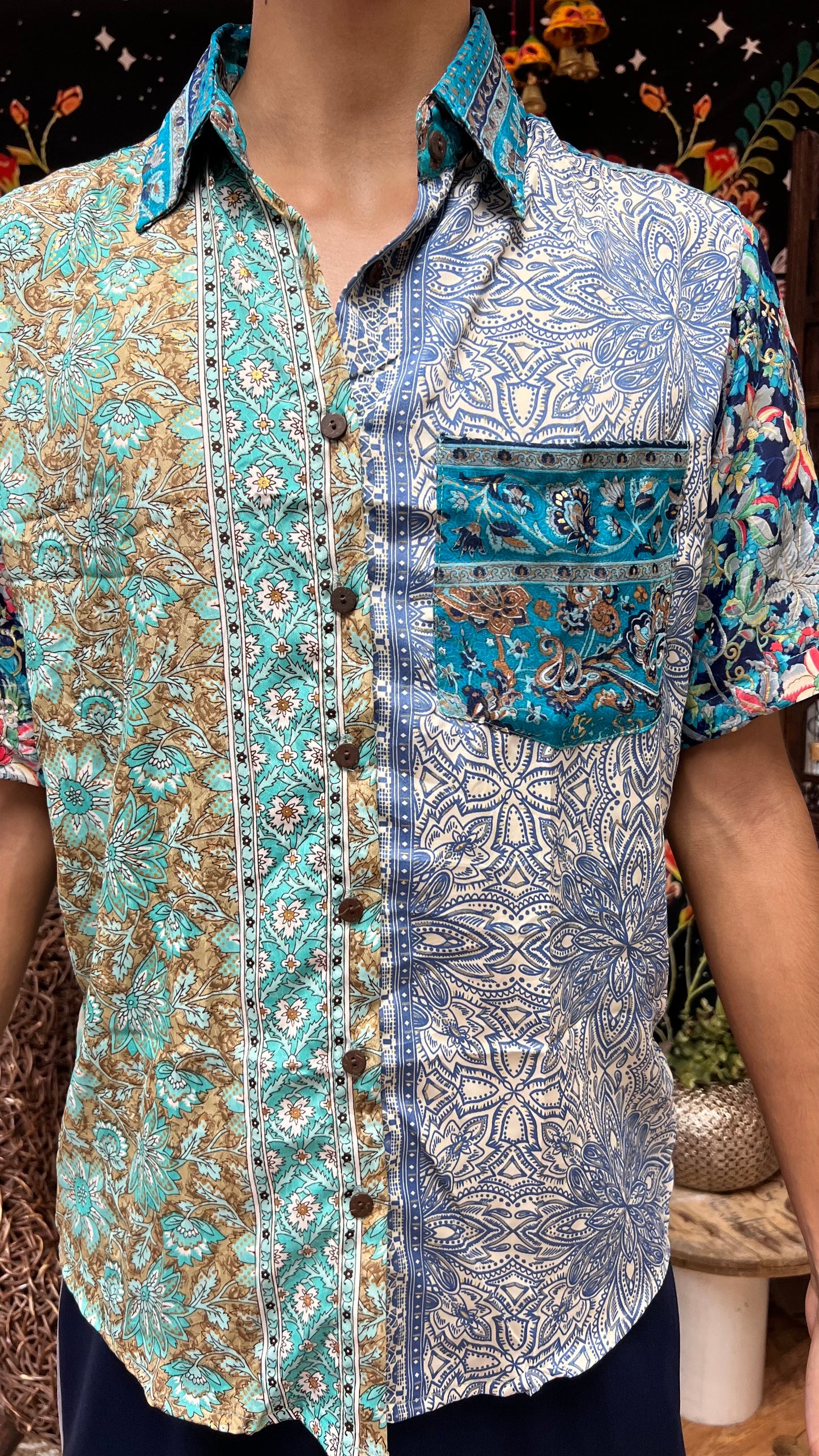 Patchwork Shirt- Small