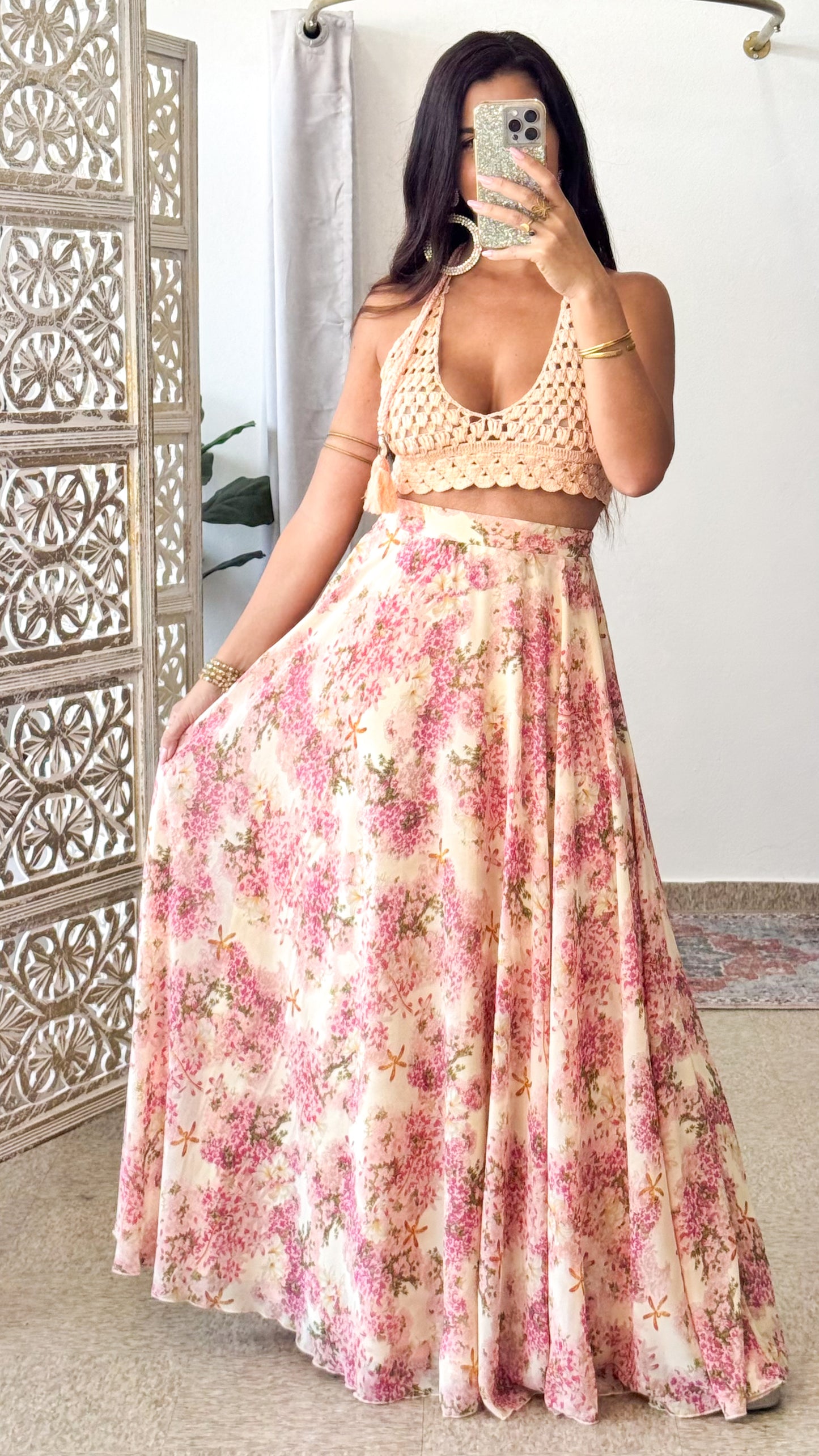 Silaya Skirt- Pink