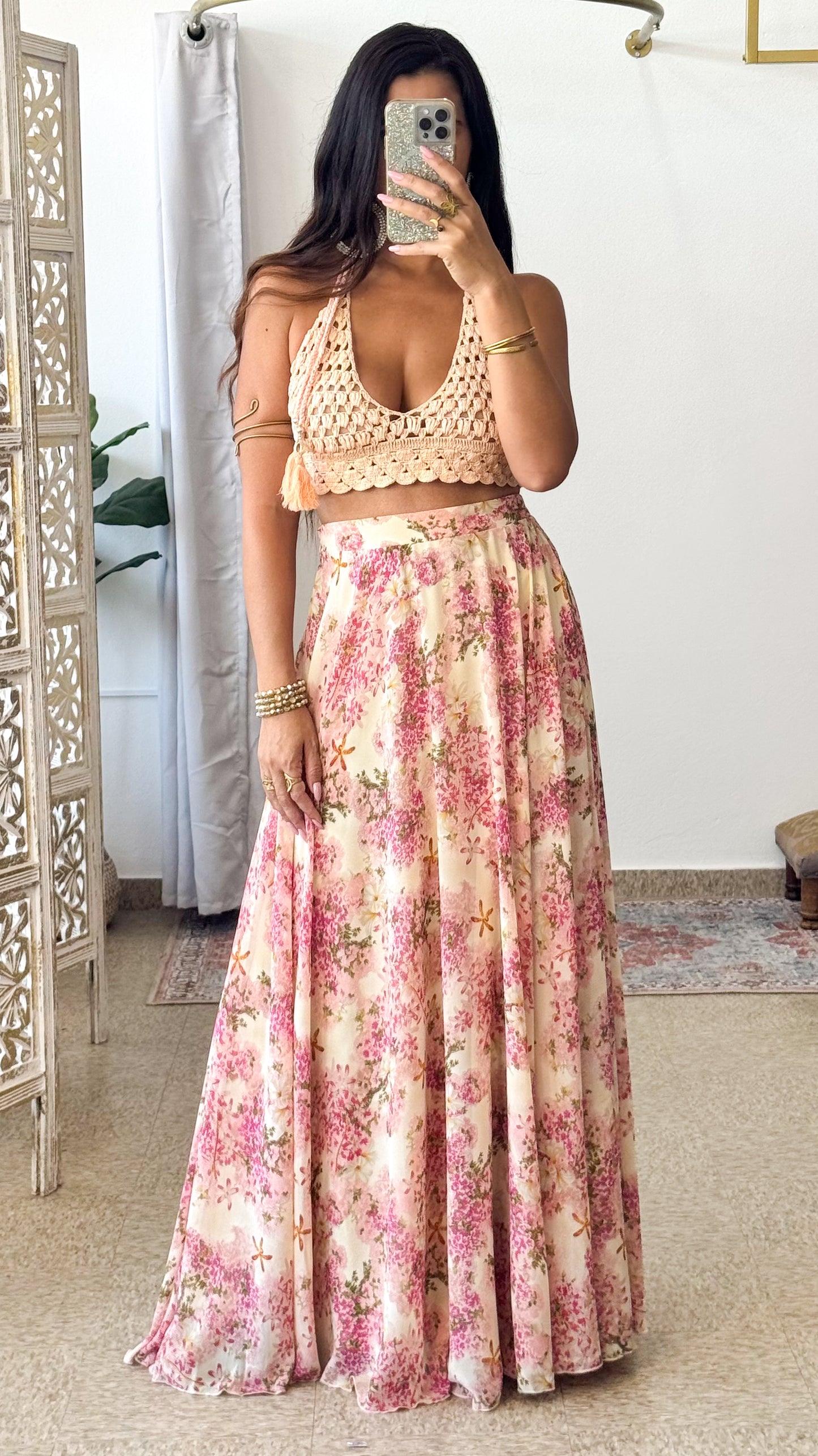 Silaya Skirt- Pink