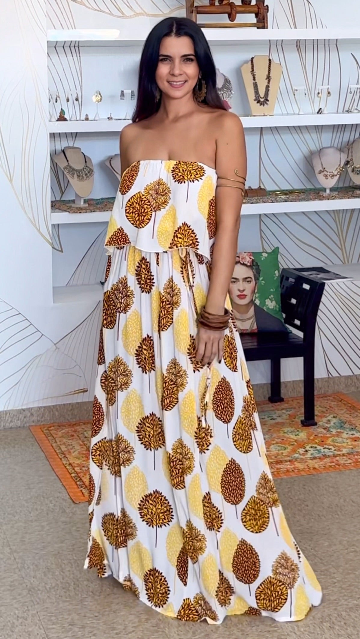 Nevaeh Dress-Yellow