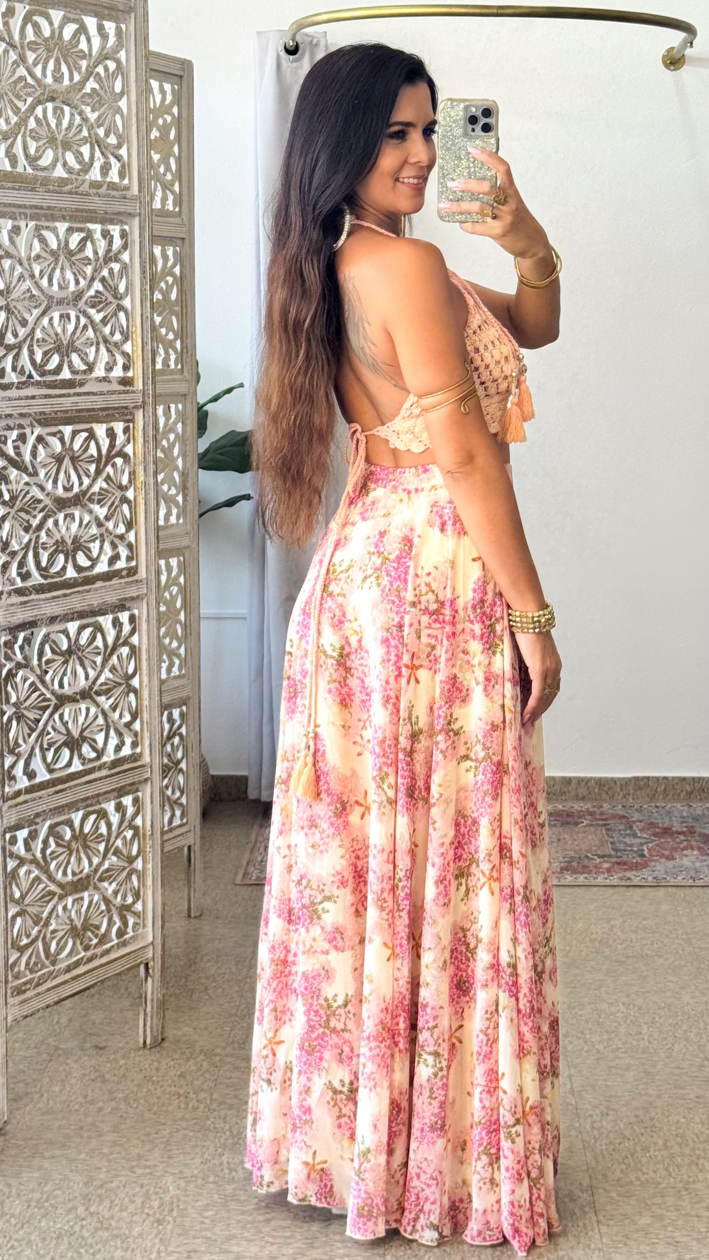 Silaya Skirt- Pink