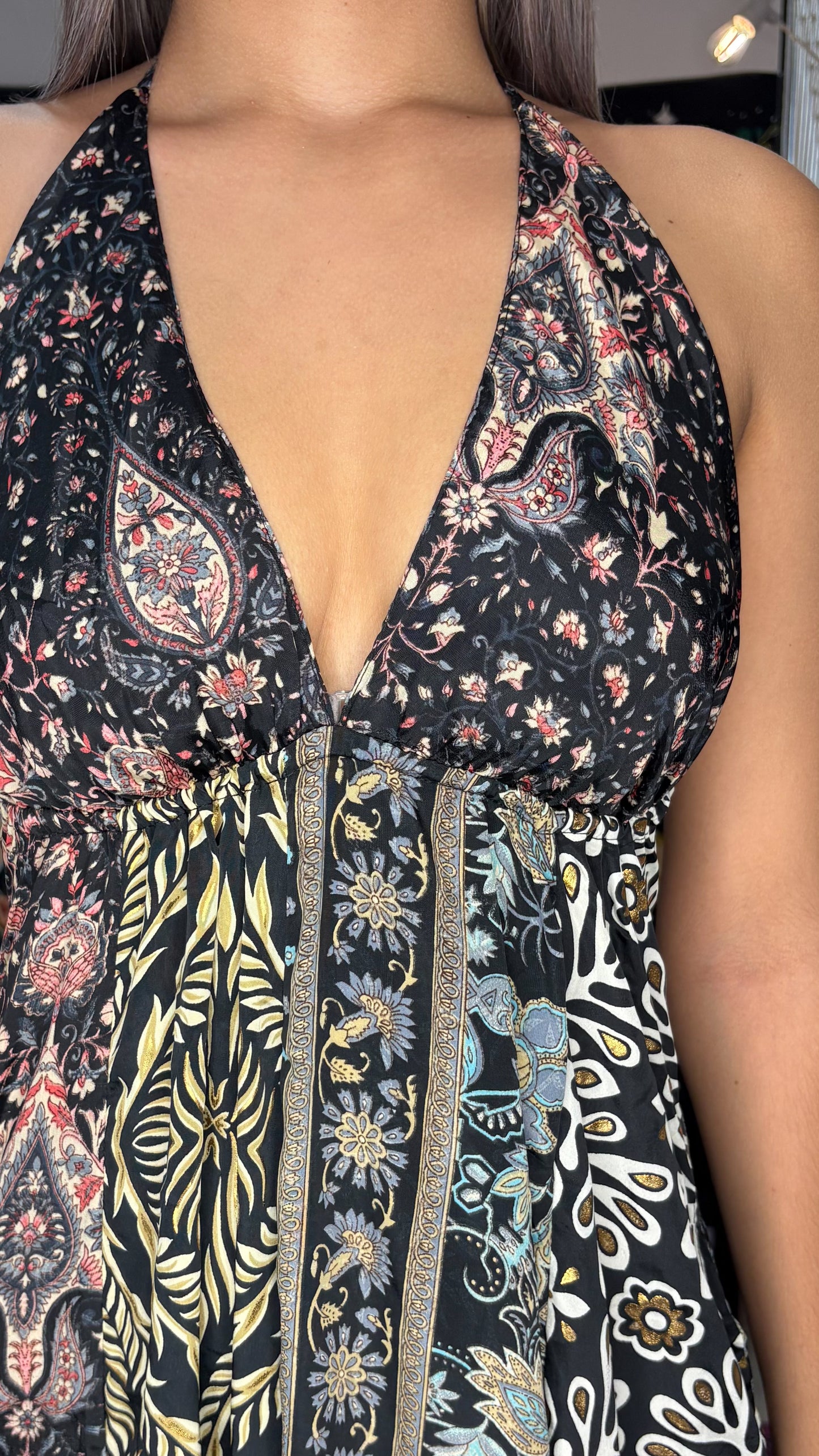 Boho Back Patchwork Dress