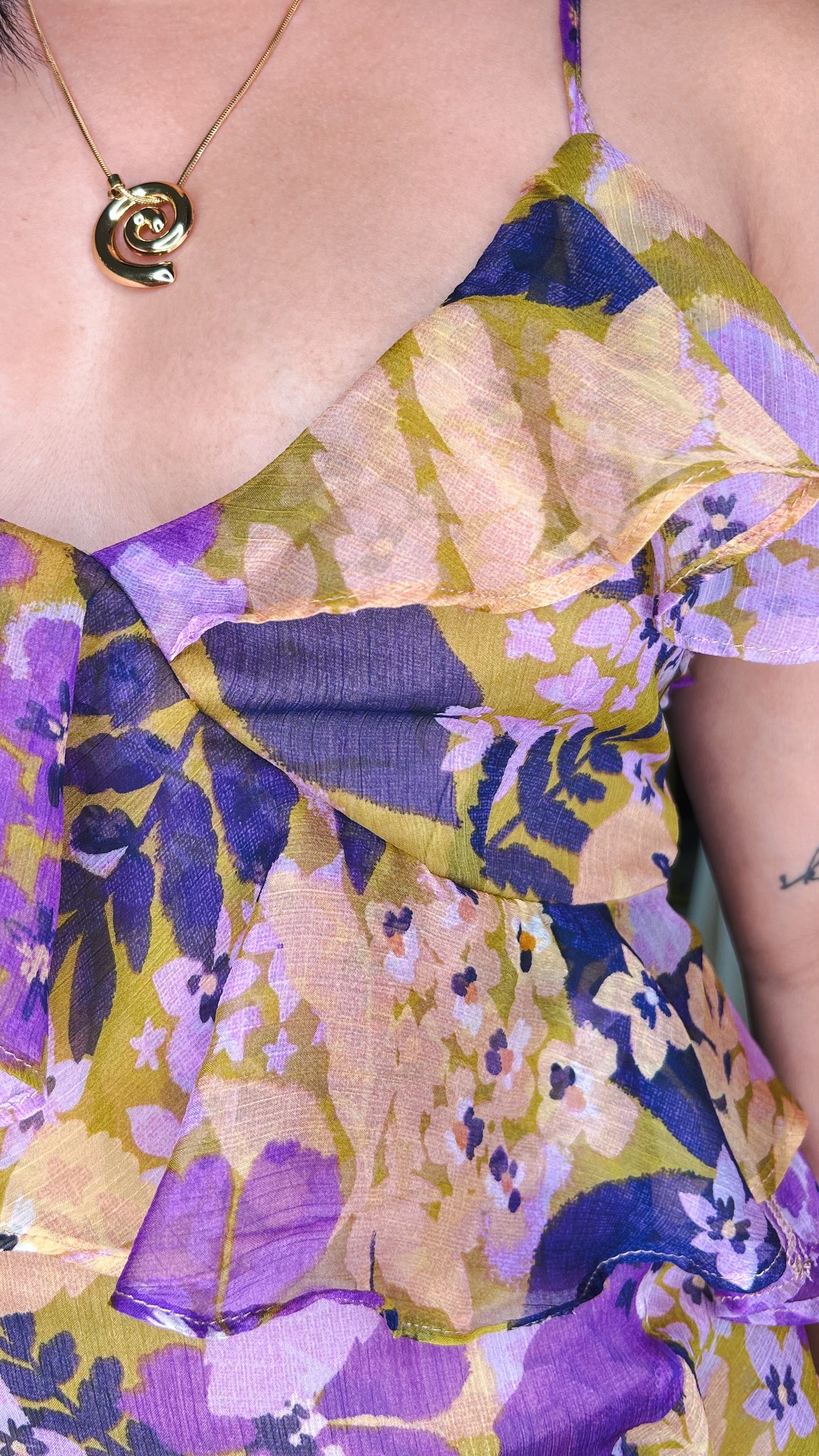 Dalia Asymmetrical Violet Dress