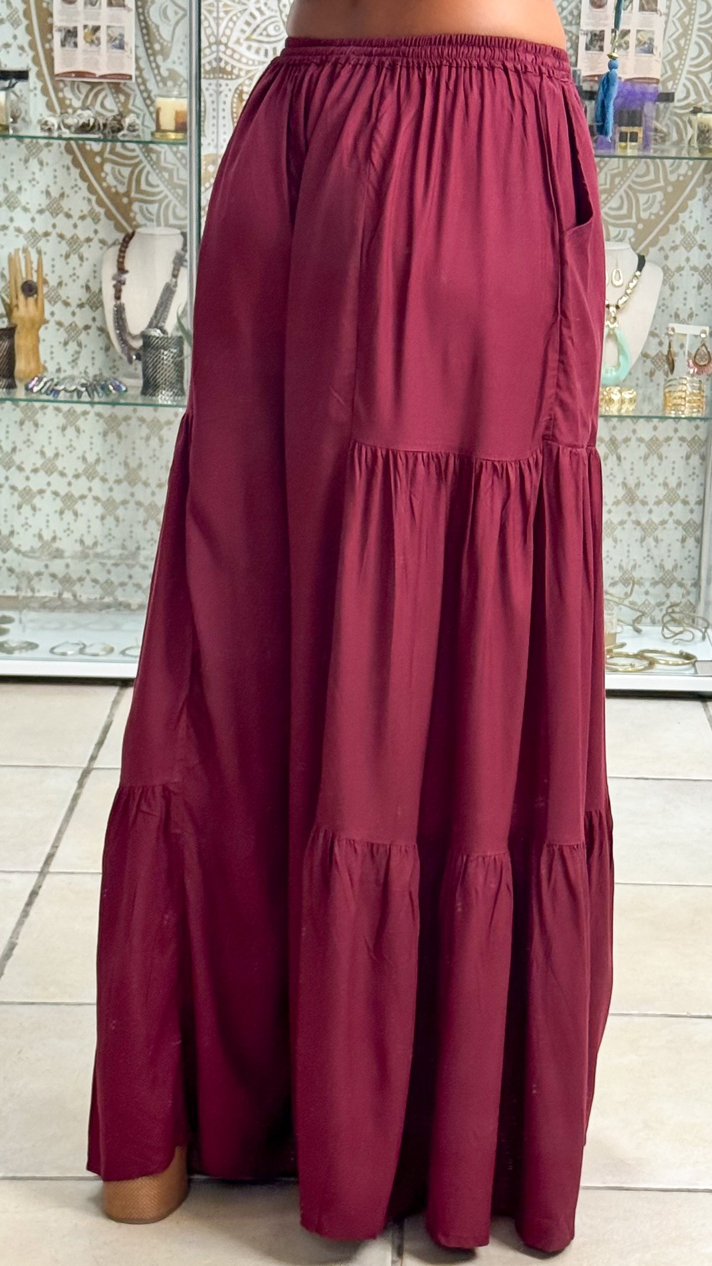 Sasha Pant- Burgundy