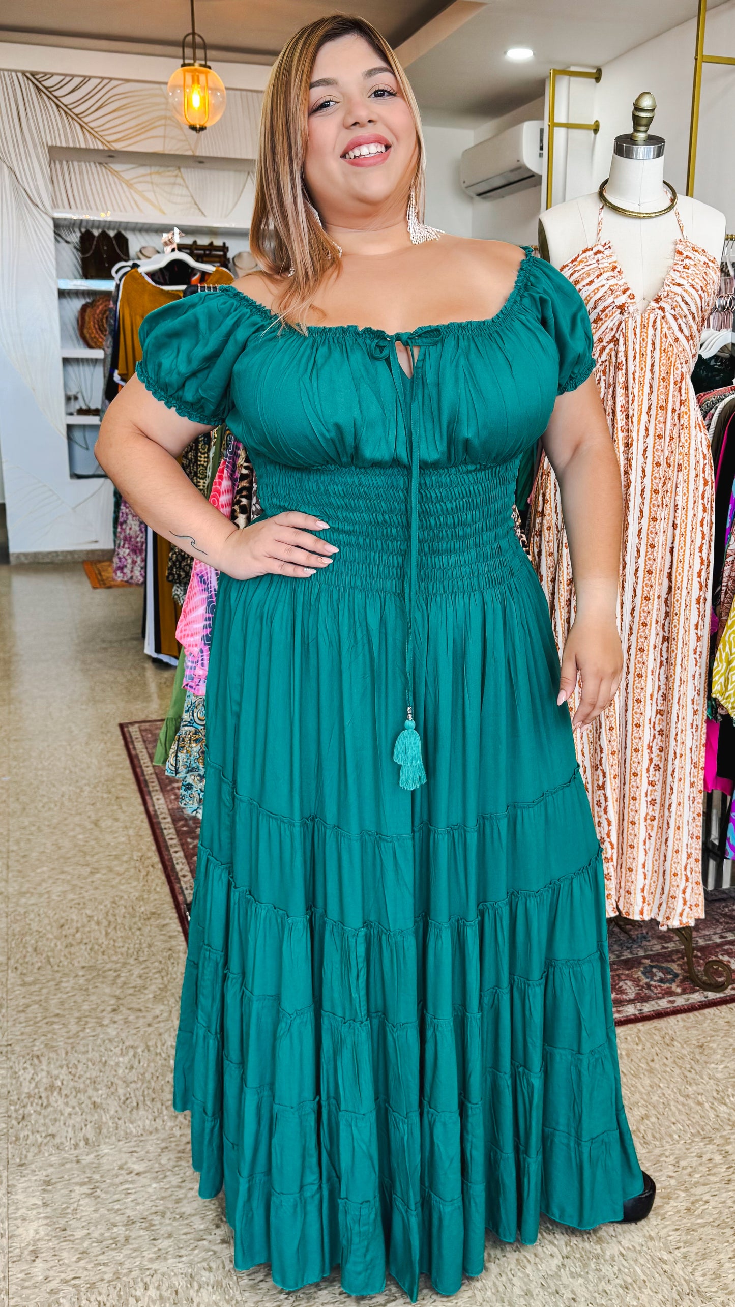 Anna Maxi Dress- Aquamarine
