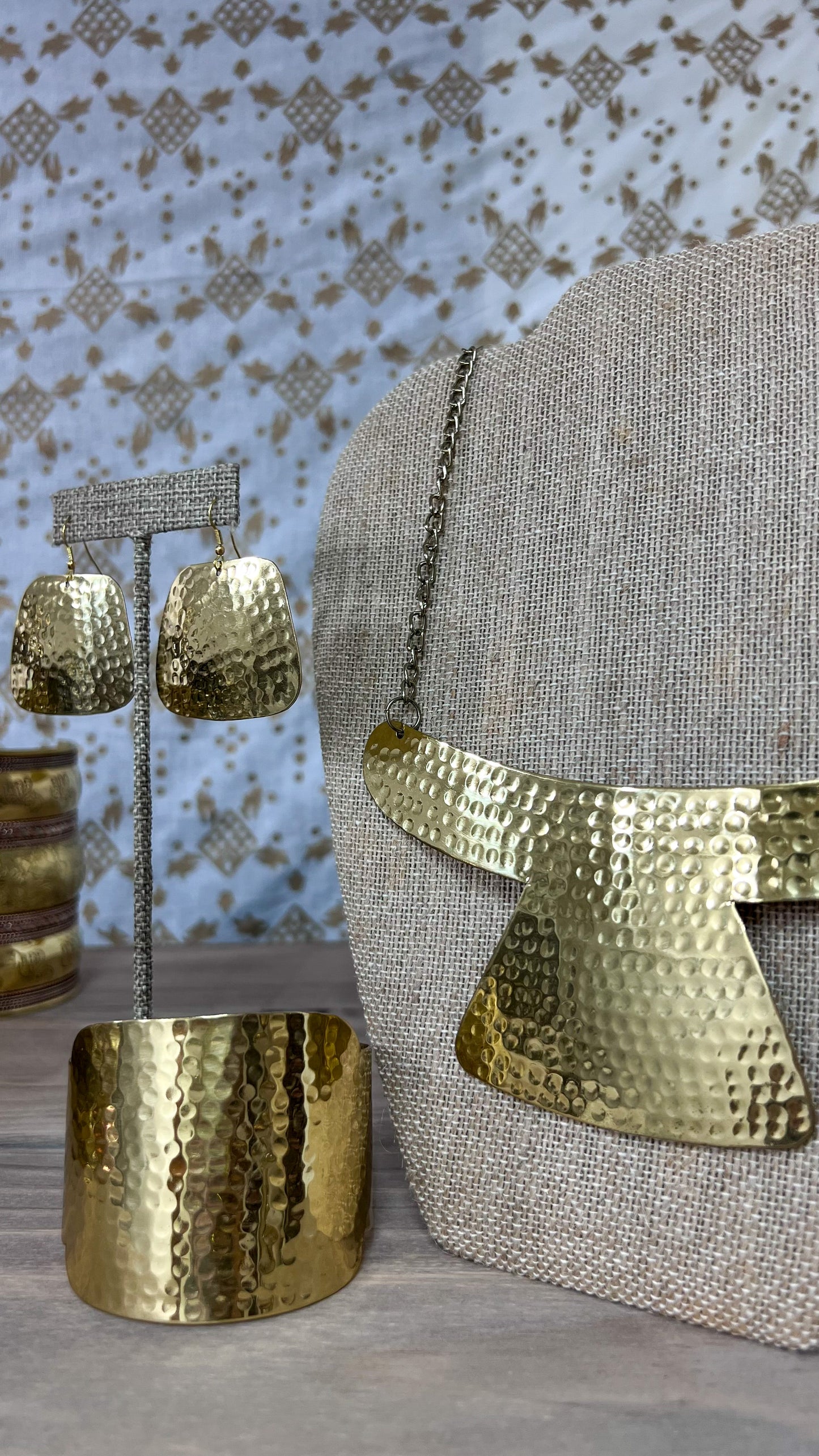 Brass Set Necklace