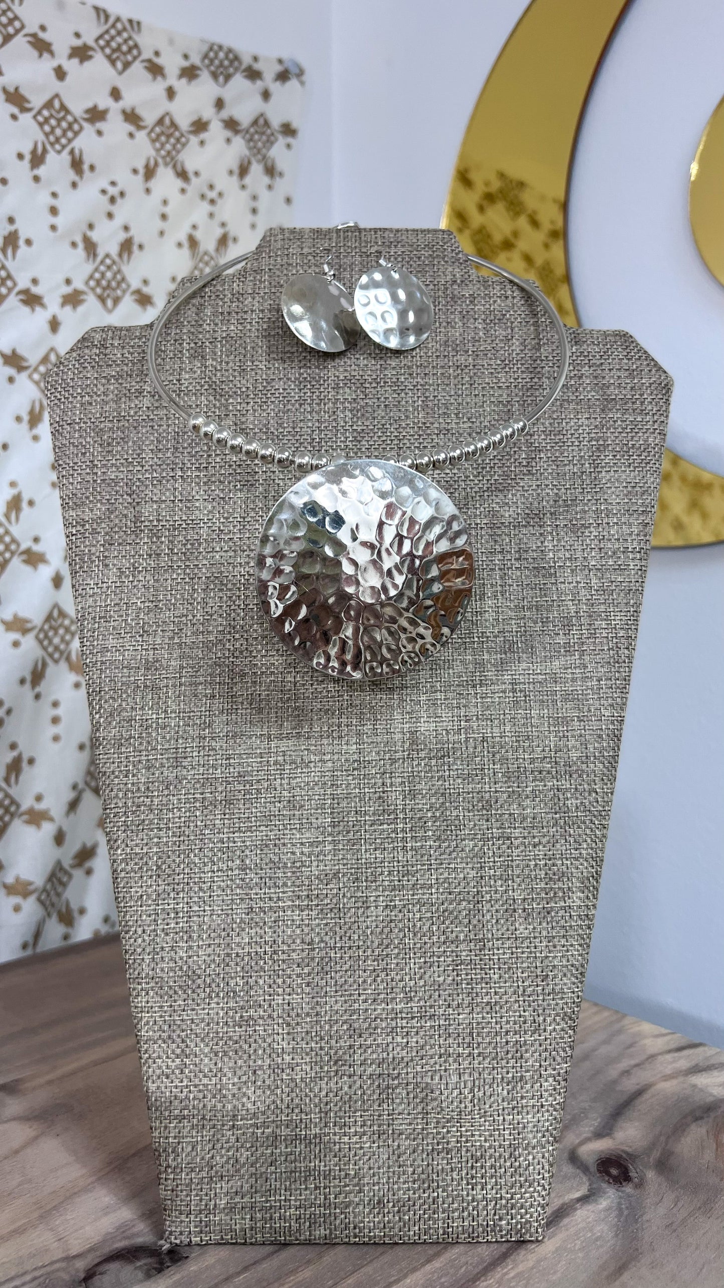 Brass Set Necklace