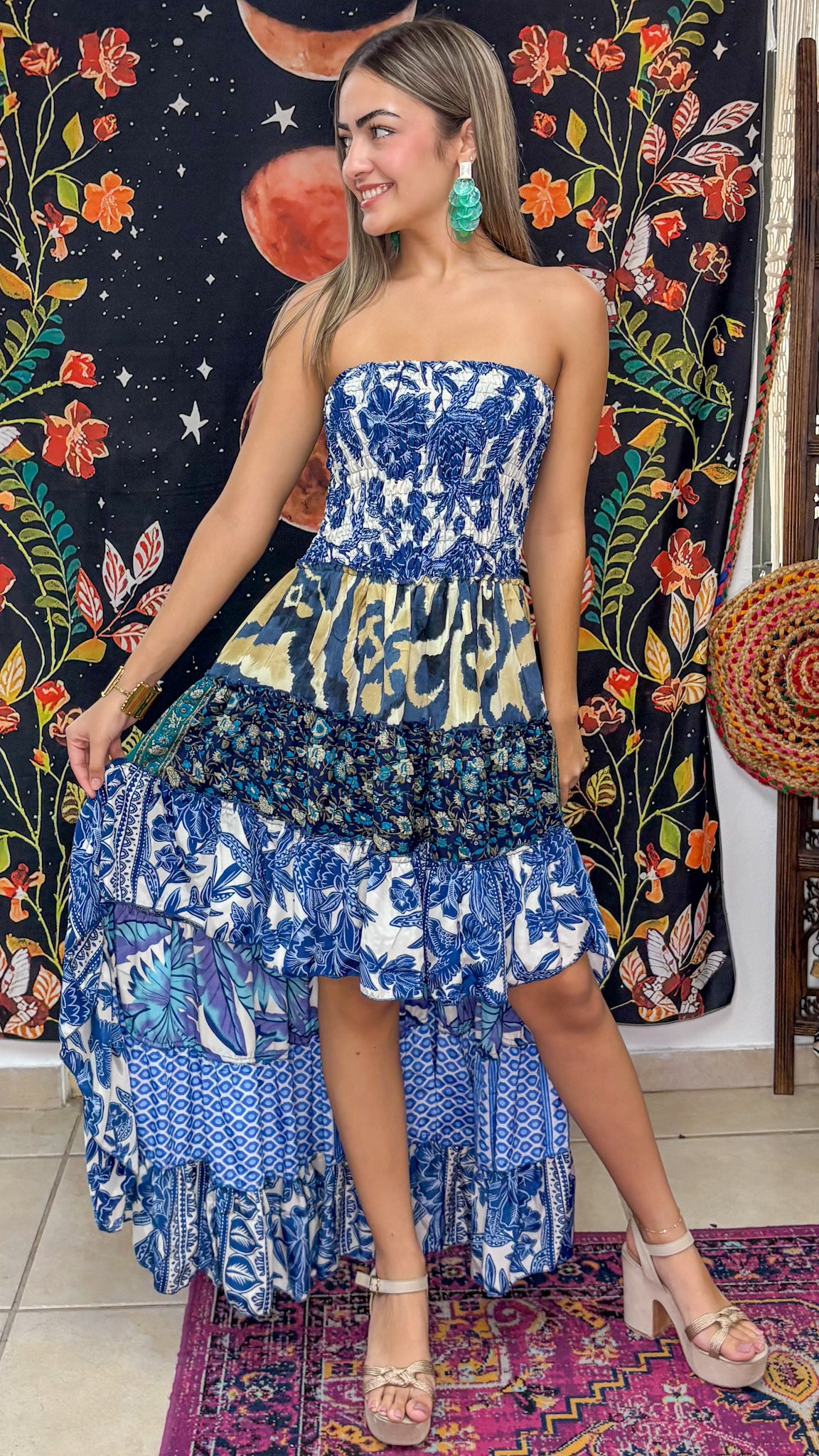 Akila Patchwork Dress