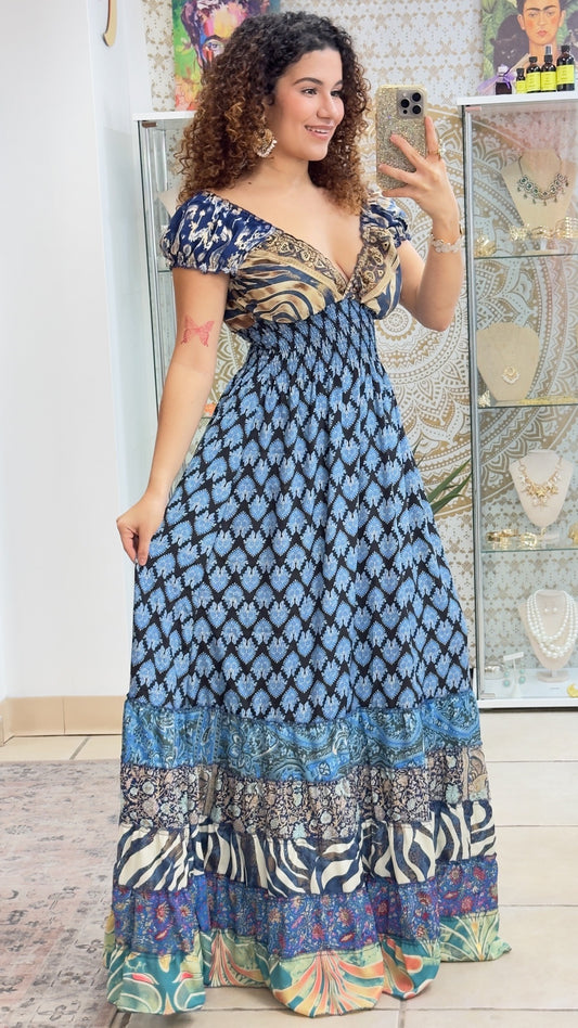 Peasant Patchwork Dress