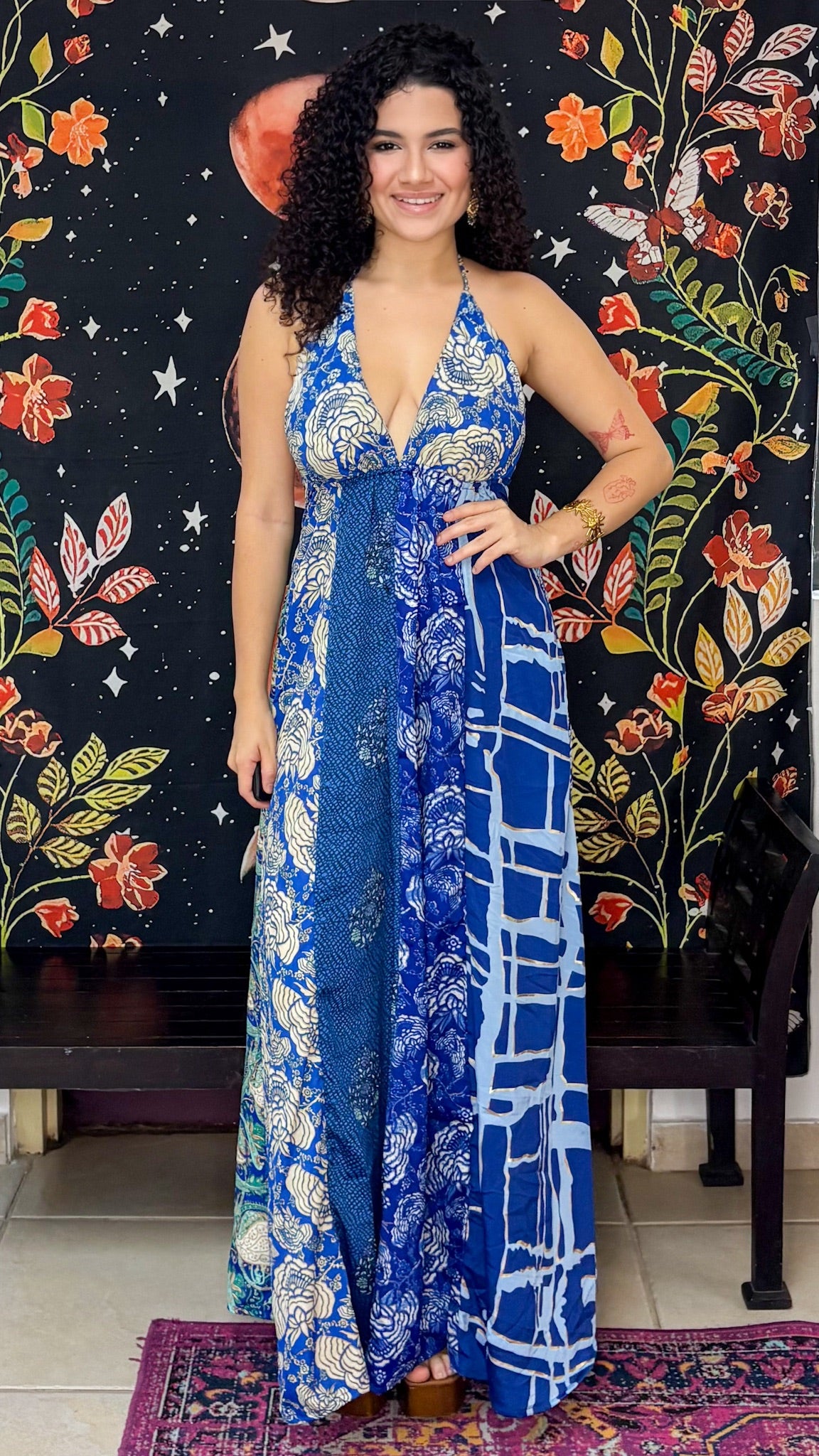 Boho Back Patchwork Dress