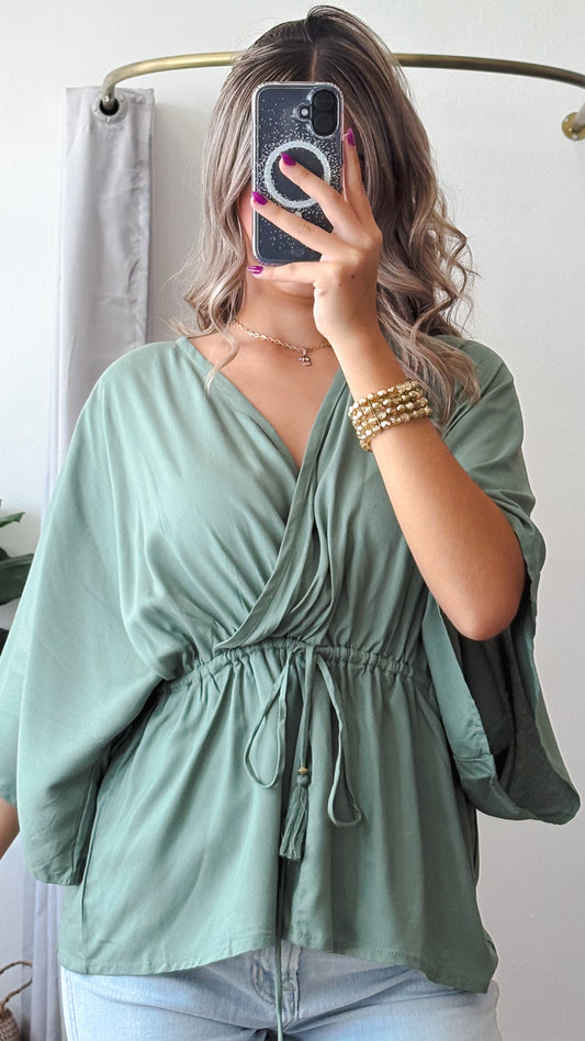 Maracaibo Top-Sage Green