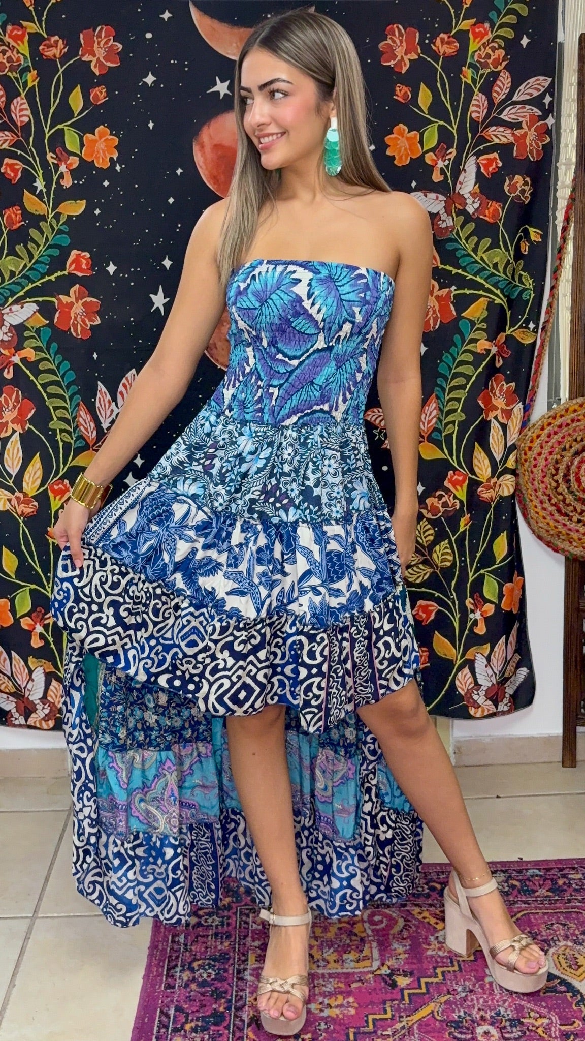 Akila Patchwork Dress