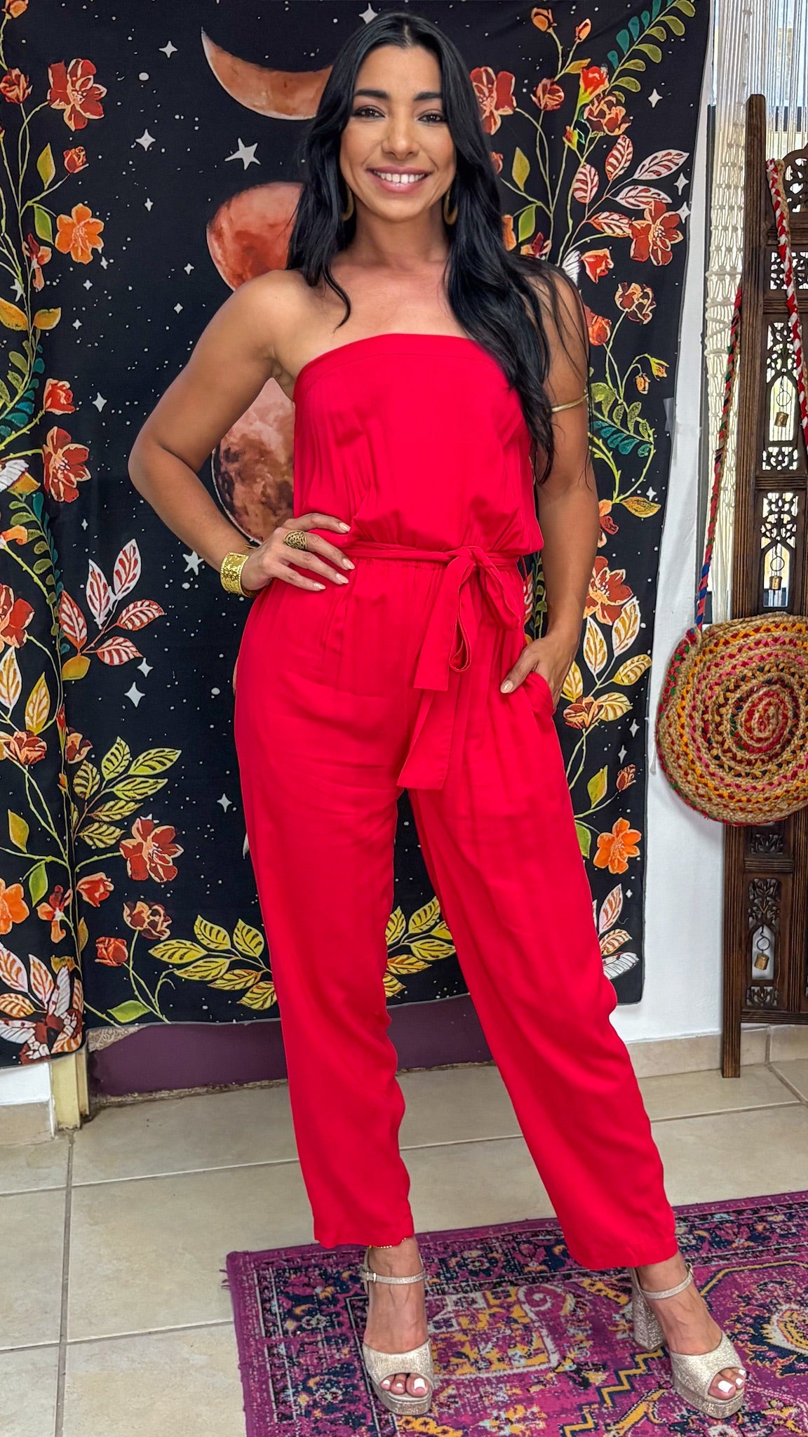 Joly Jumpsuit-Red