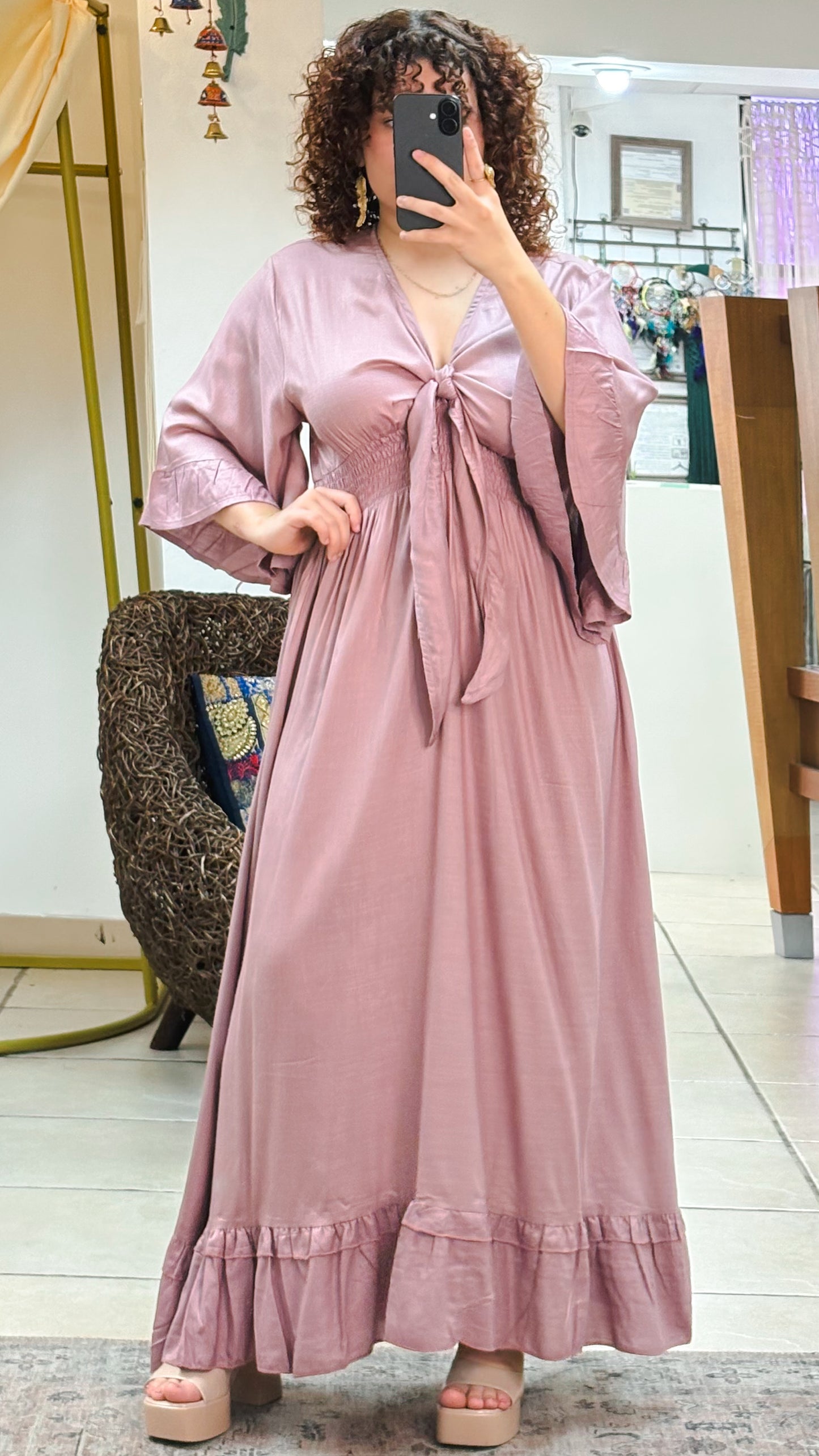Nomad Maxi  Dress-Dusty Rose