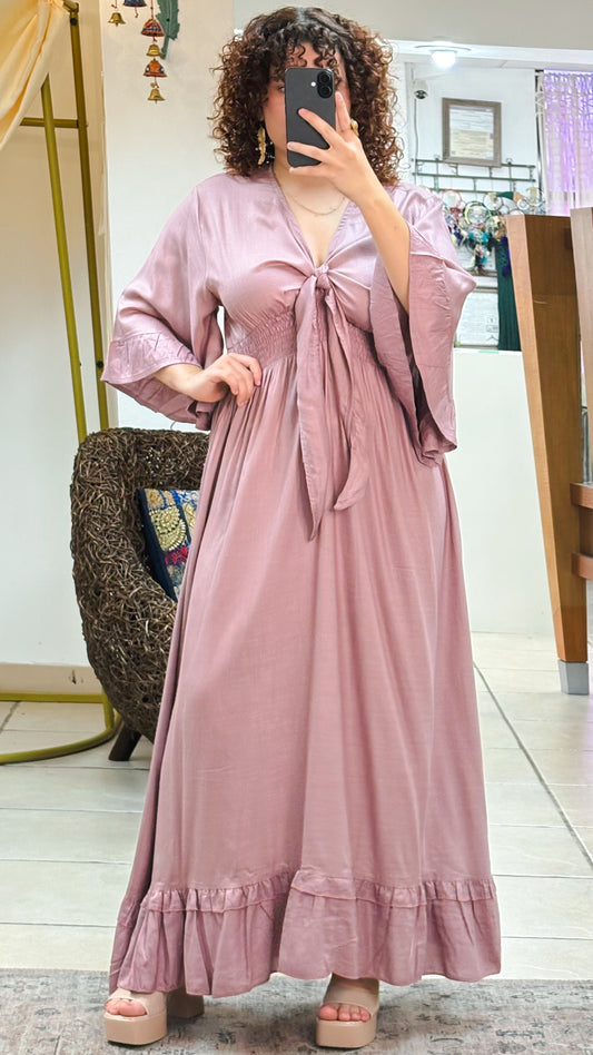 Nomad Maxi  Dress-Dusty Rose