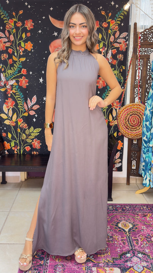 Nina Maxi Dress-Gray
