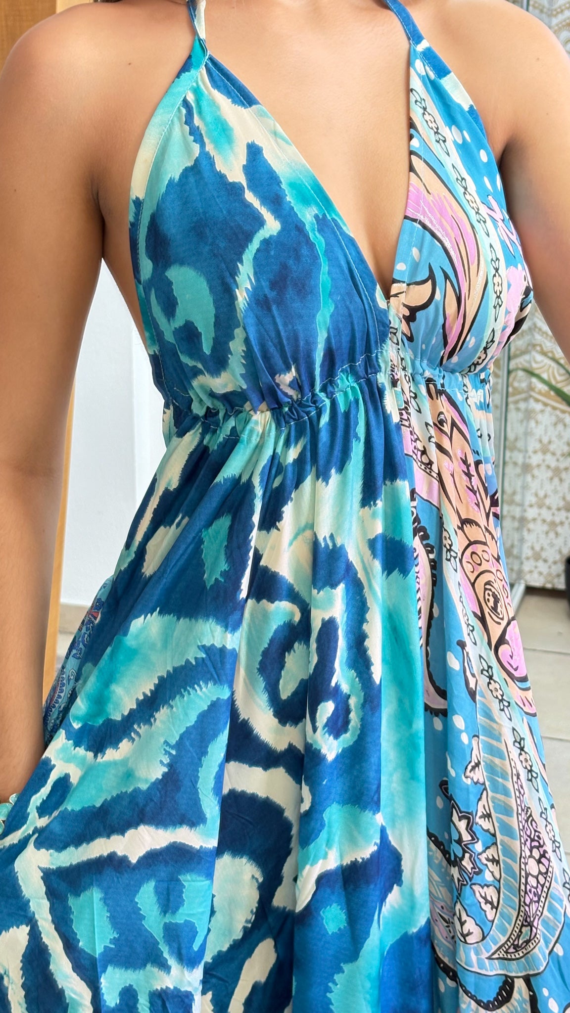 Boho Back Patchwork Dress