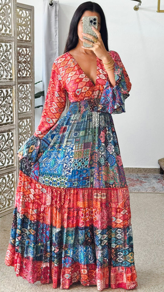 Miraaya Patchwork Dress