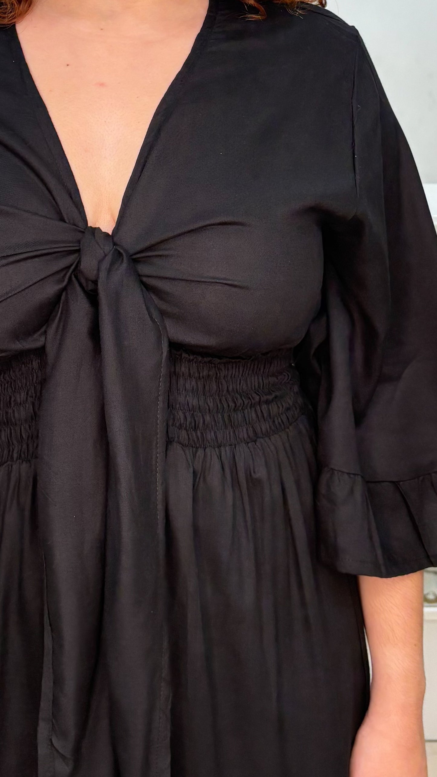Nomad Short Dress-Black