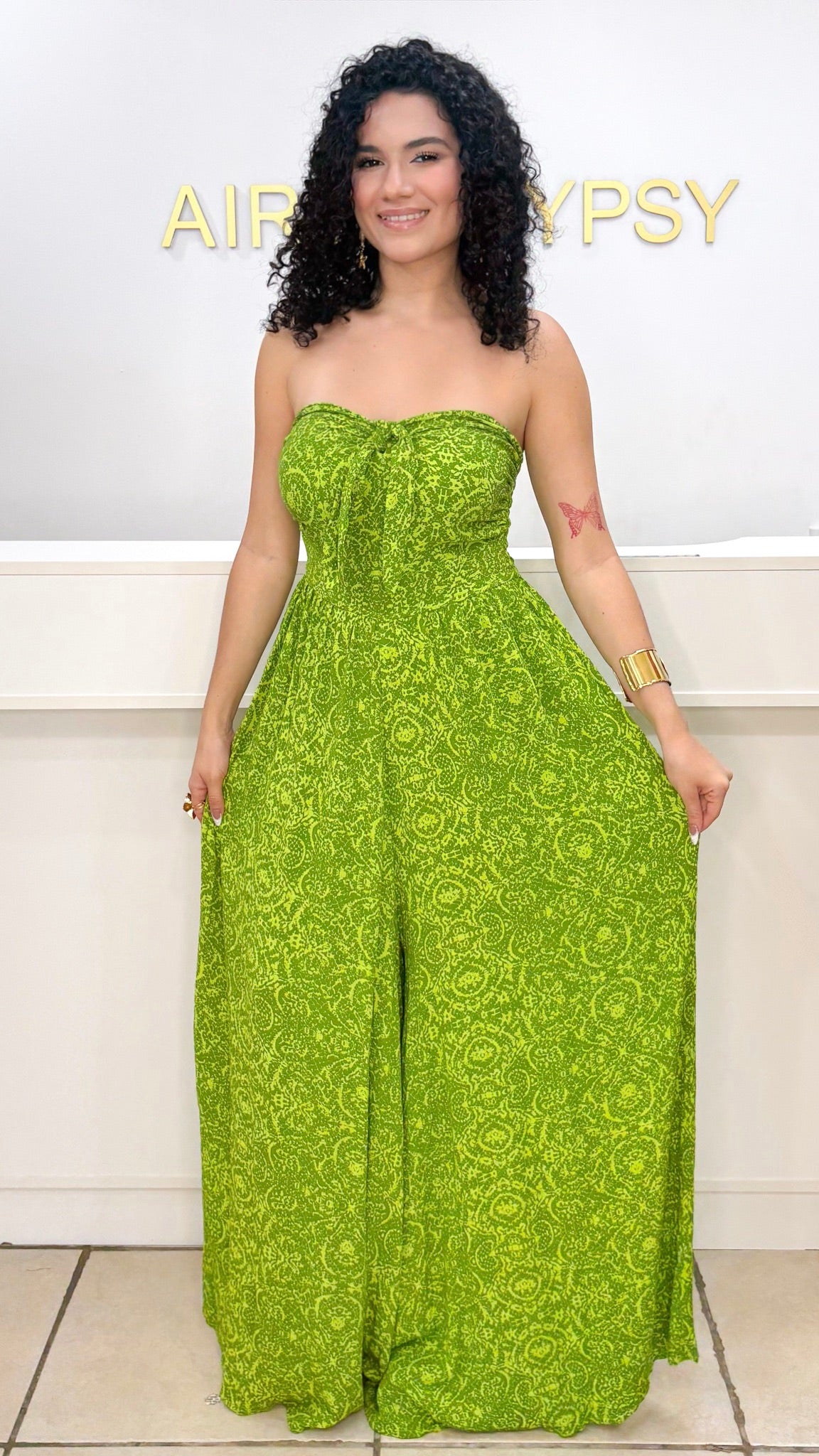 Frances Jumpsuit- Green