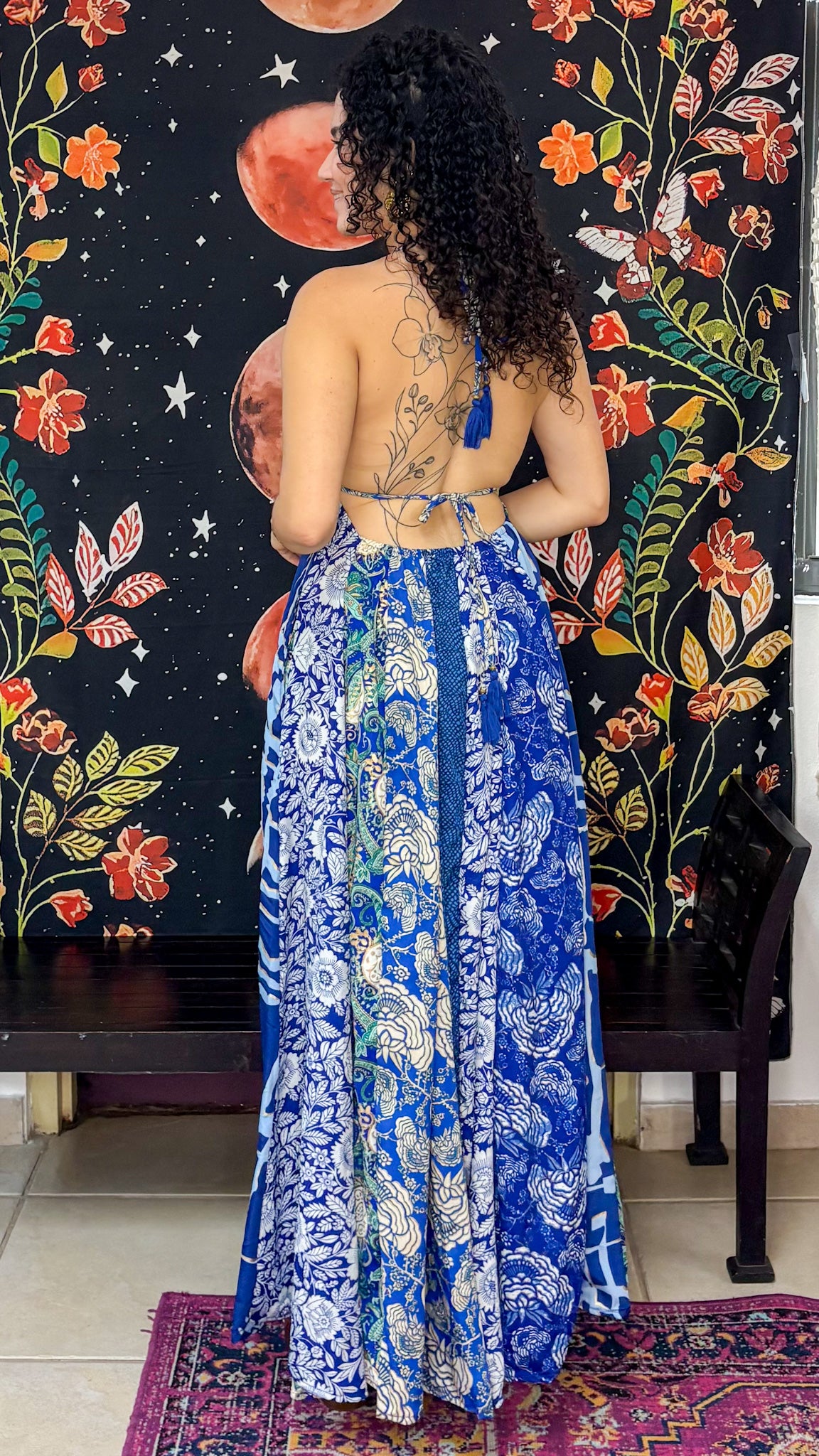 Boho Back Patchwork Dress
