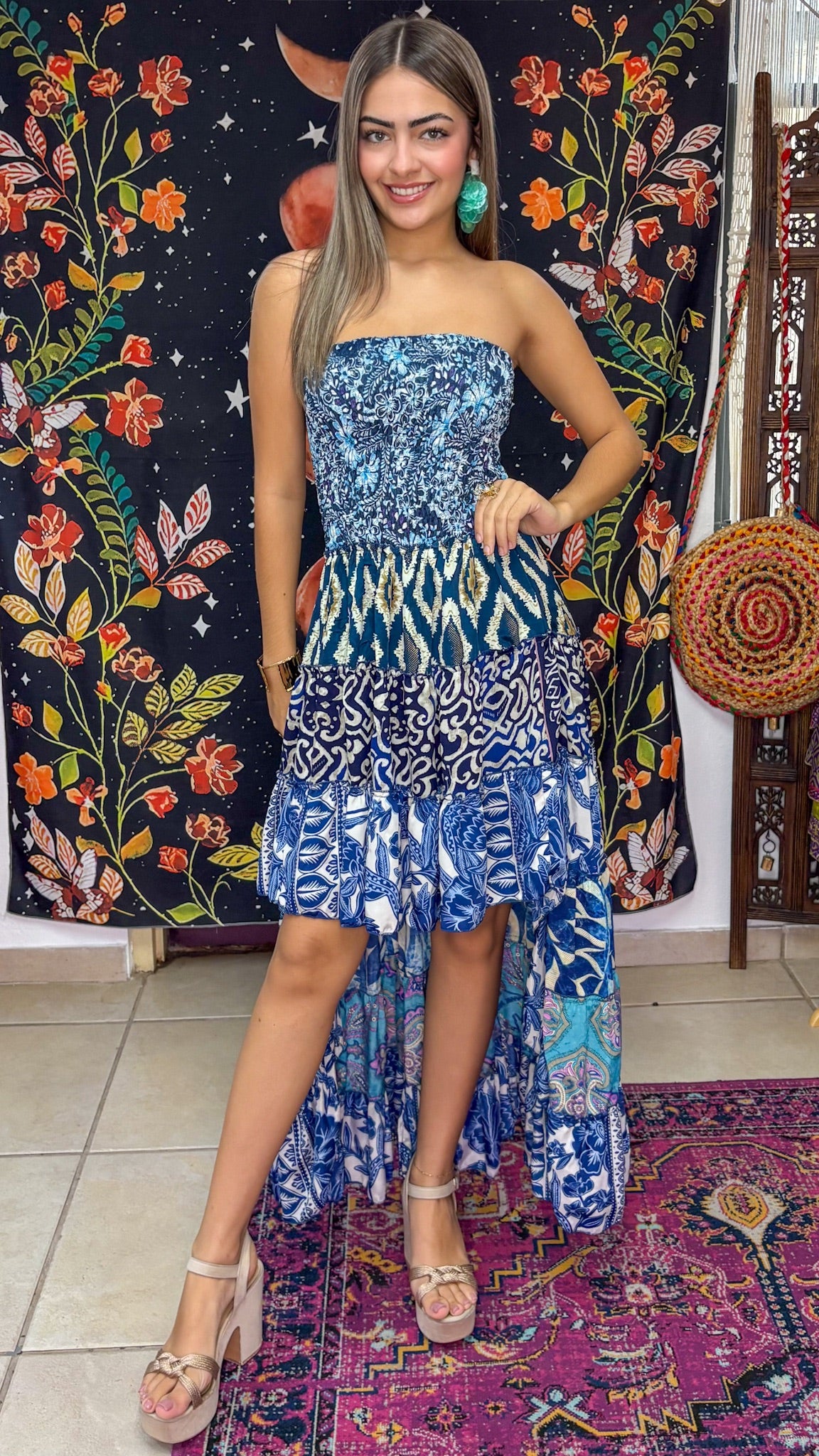Akila Patchwork Dress