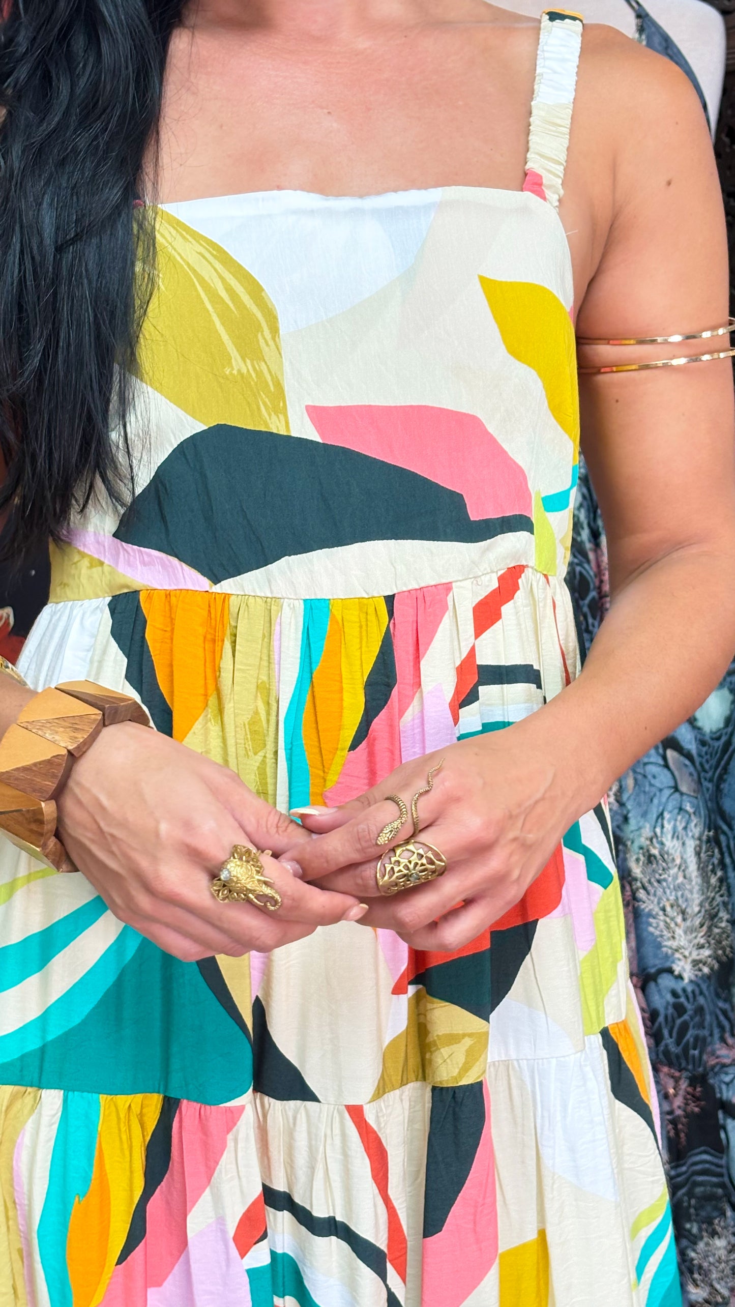 Cassia Maxi Dress-Multicolor
