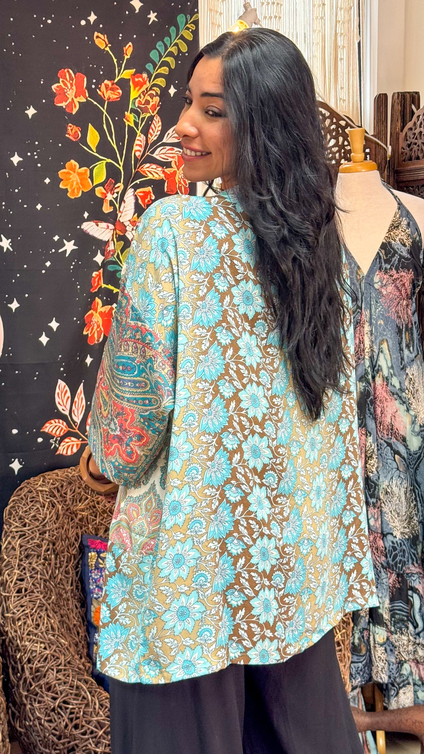 Boho Short Kimono