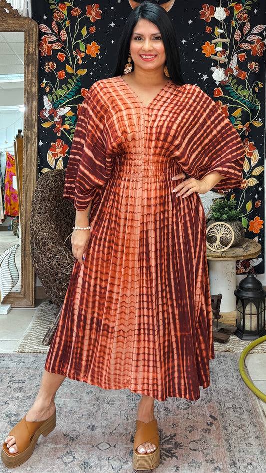 Vellamar Kaftan Midi Dress